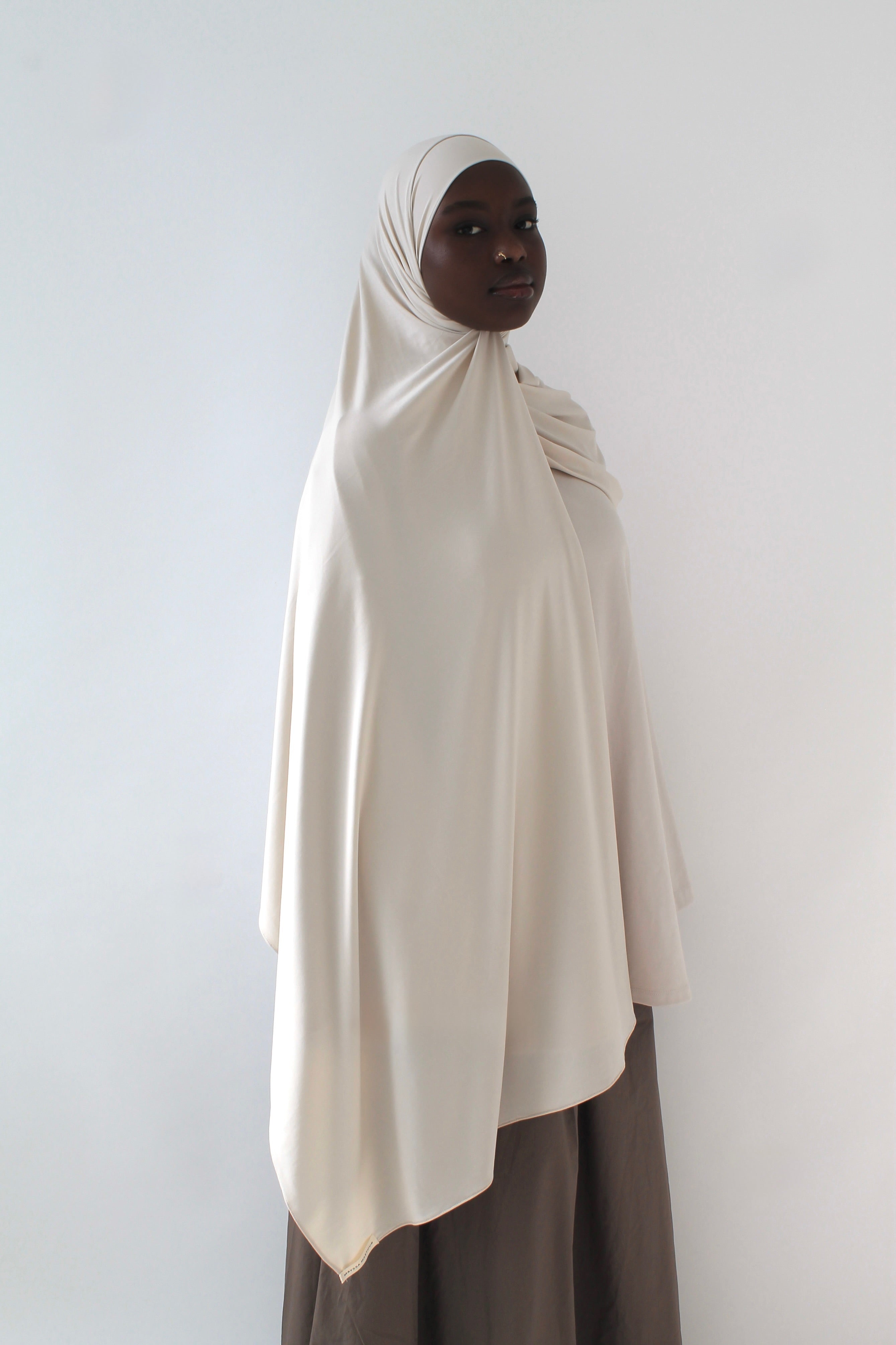 HIJAB JERSEY PREMIUM BEIGE CRÈME Mayssa Mastour