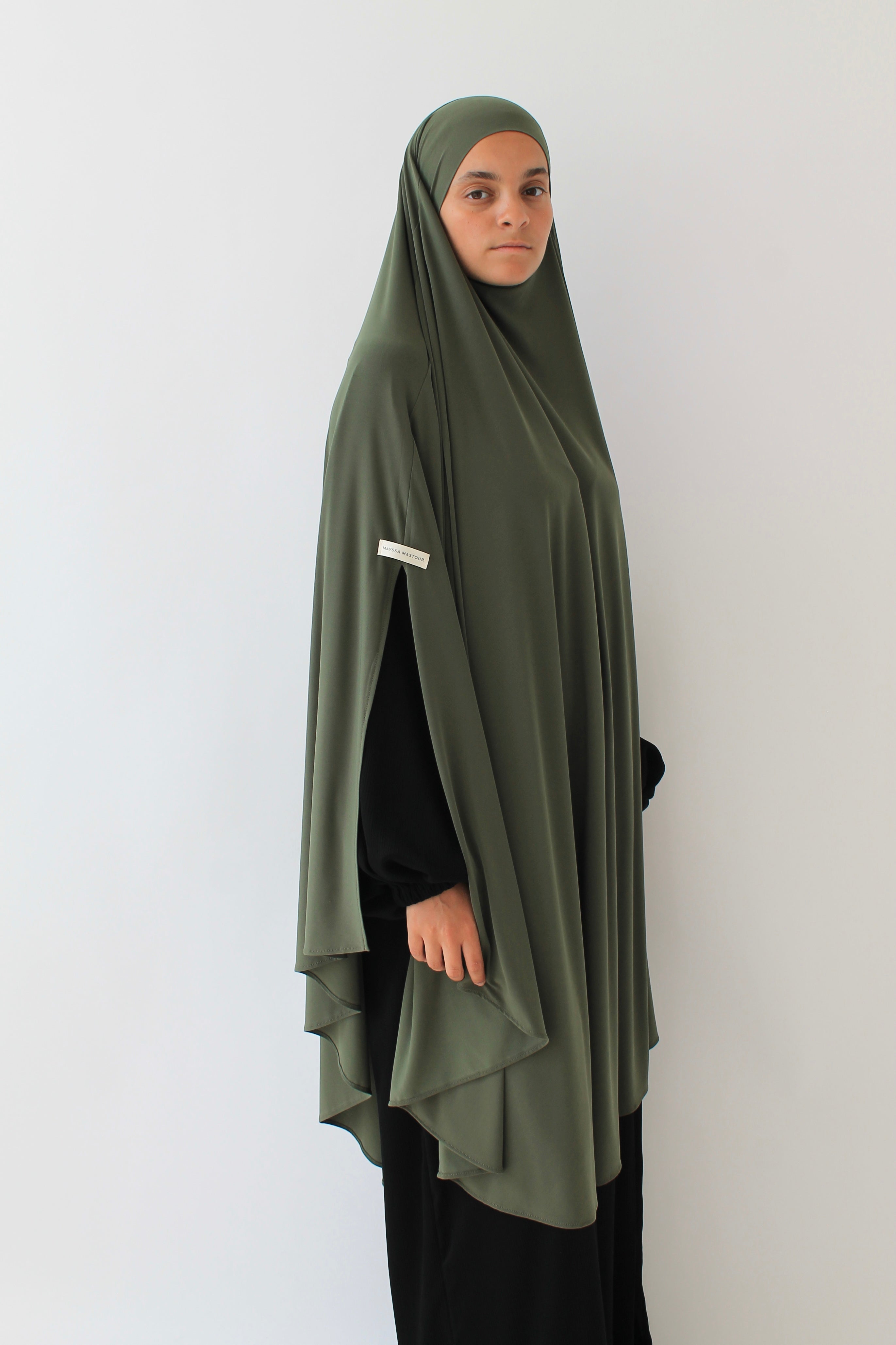 KHIMAR JERSEY PREMIUM À FENTES LONG Mayssa Mastour