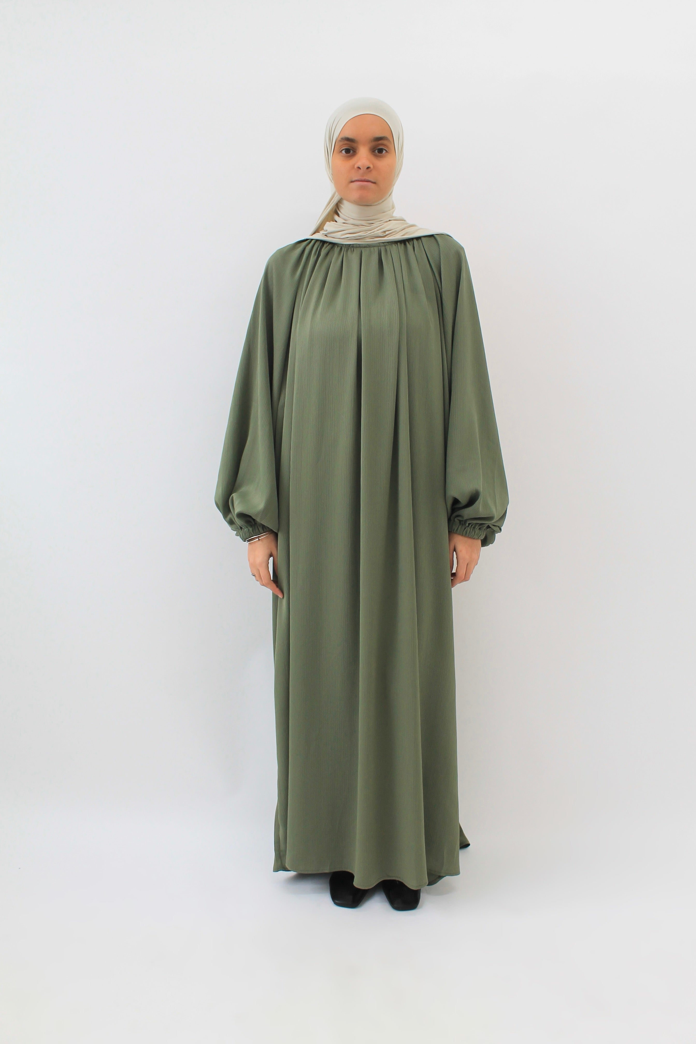 ROBE VEILED TILLEUL Mayssa Mastour