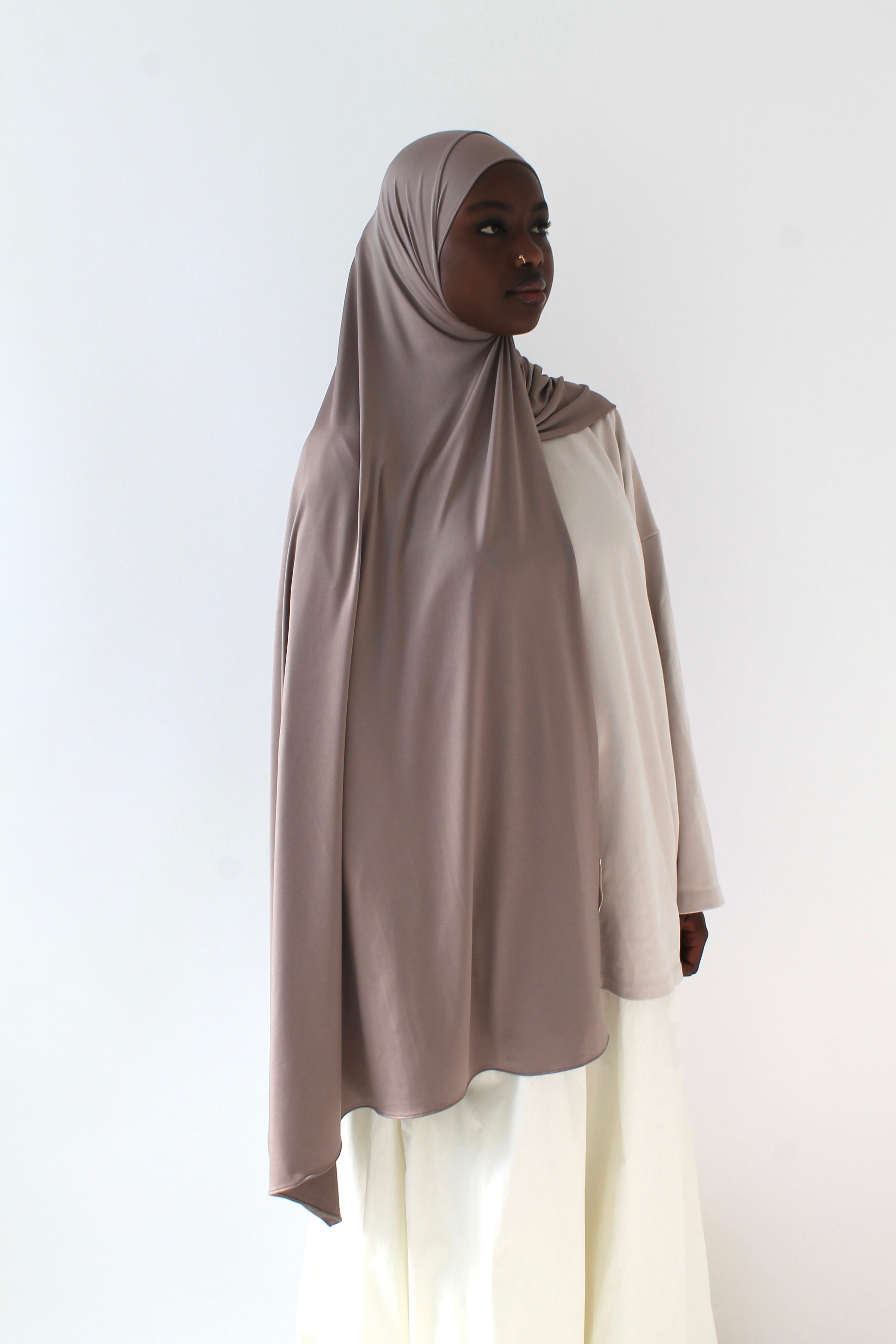 HIJAB JERSEY AIR TAUPE Mayssa Mastour