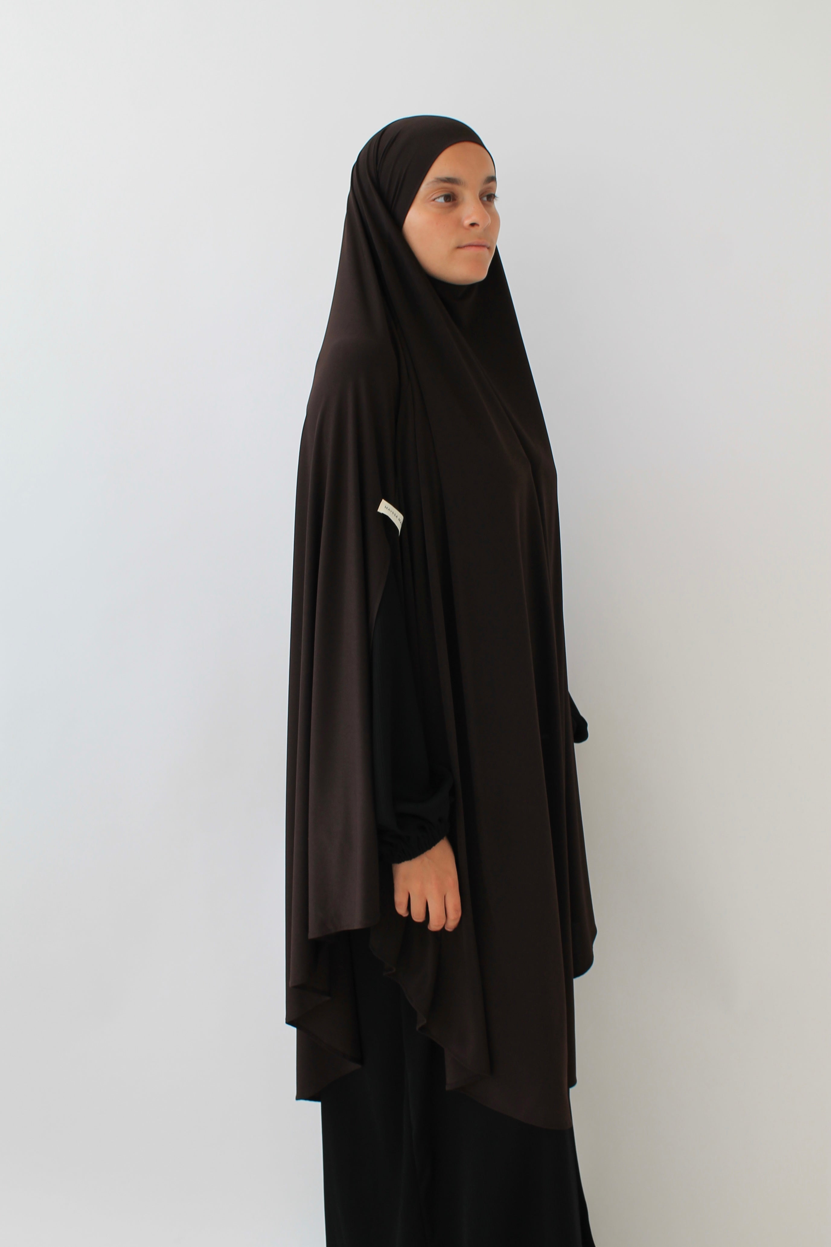 KHIMAR JERSEY PREMIUM À FENTES LONG Mayssa Mastour