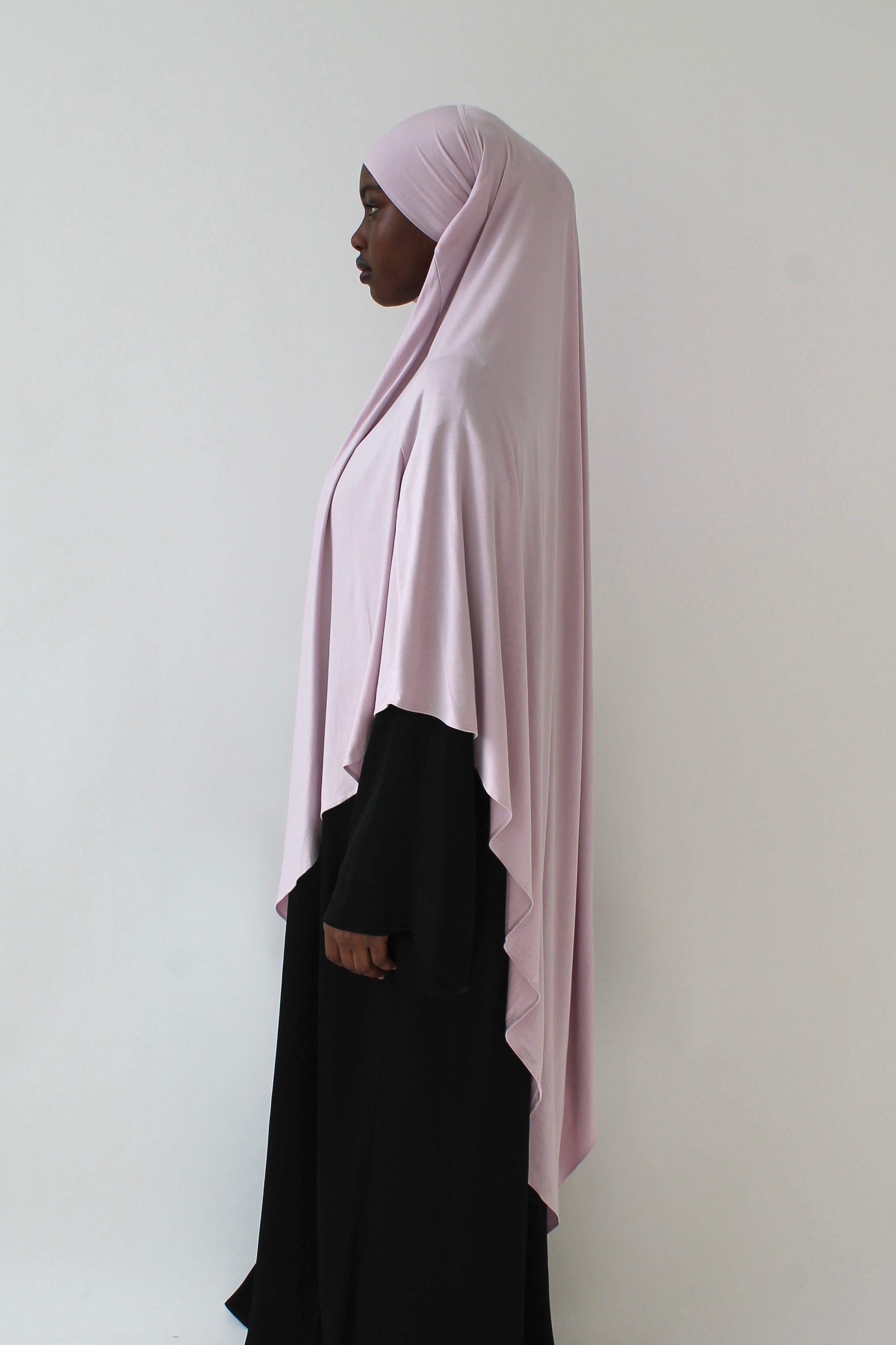 KHIMAR JERSEY BAMBOO LONG LILAS Mayssa Mastour