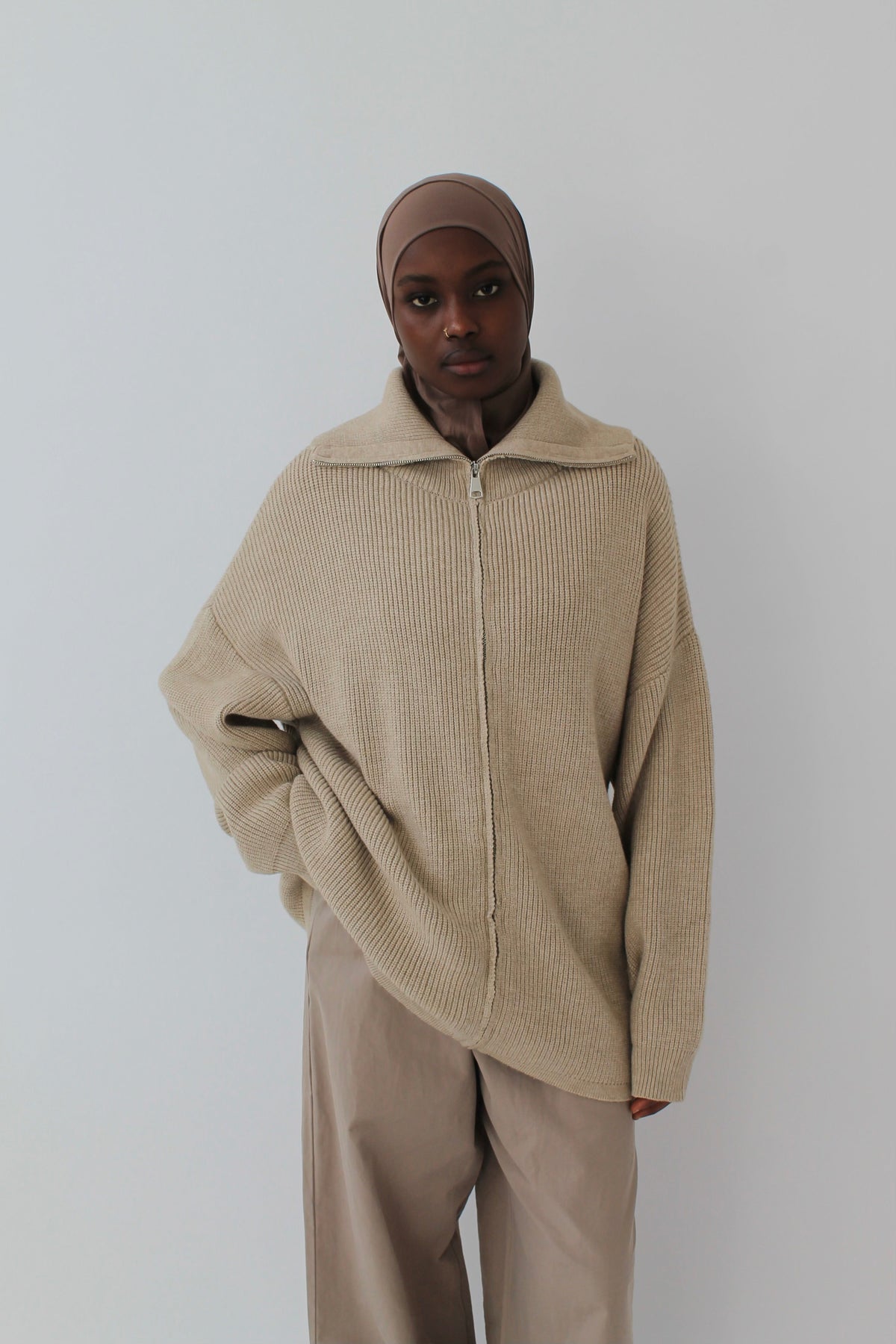 GILET ZIPPÉ Mayssa Mastour