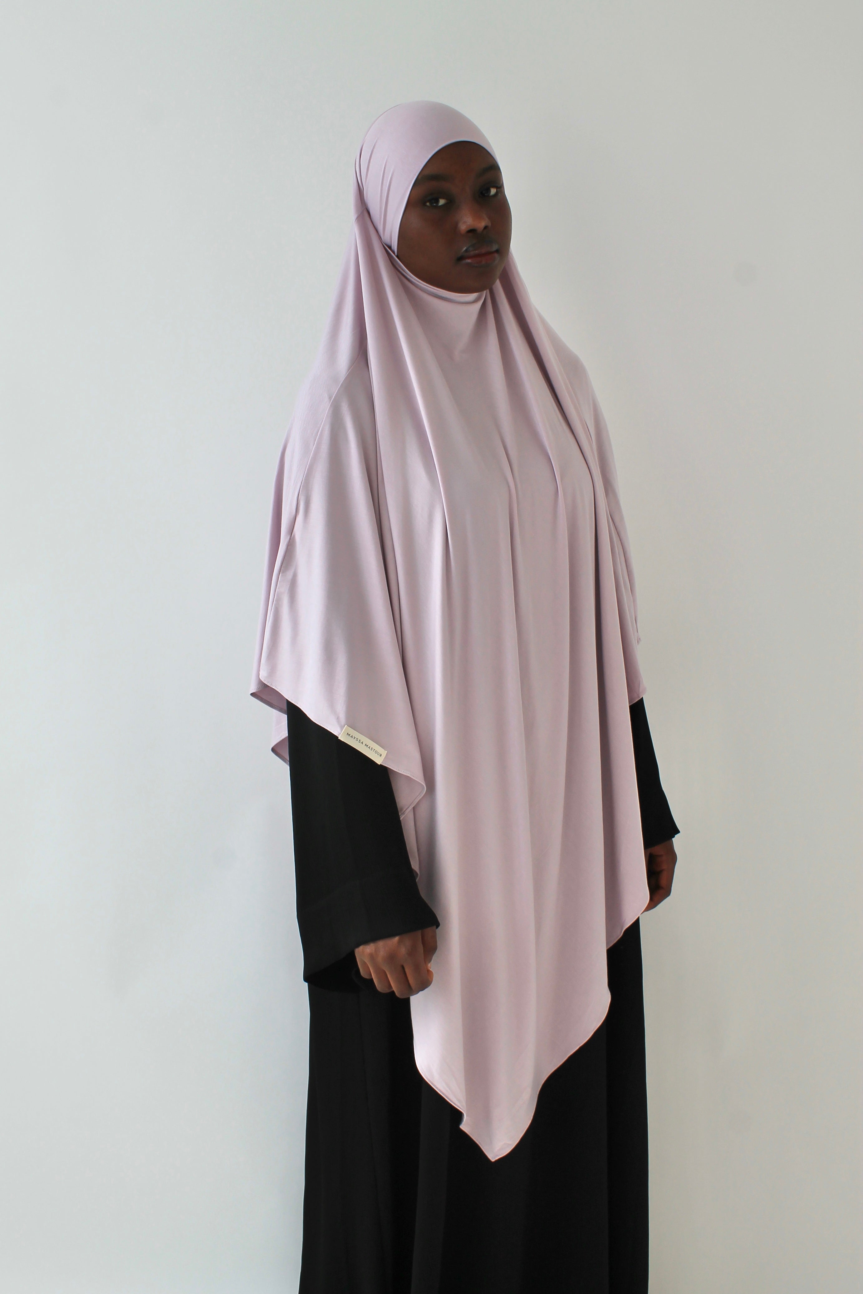 KHIMAR JERSEY BAMBOO LONG LILAS Mayssa Mastour