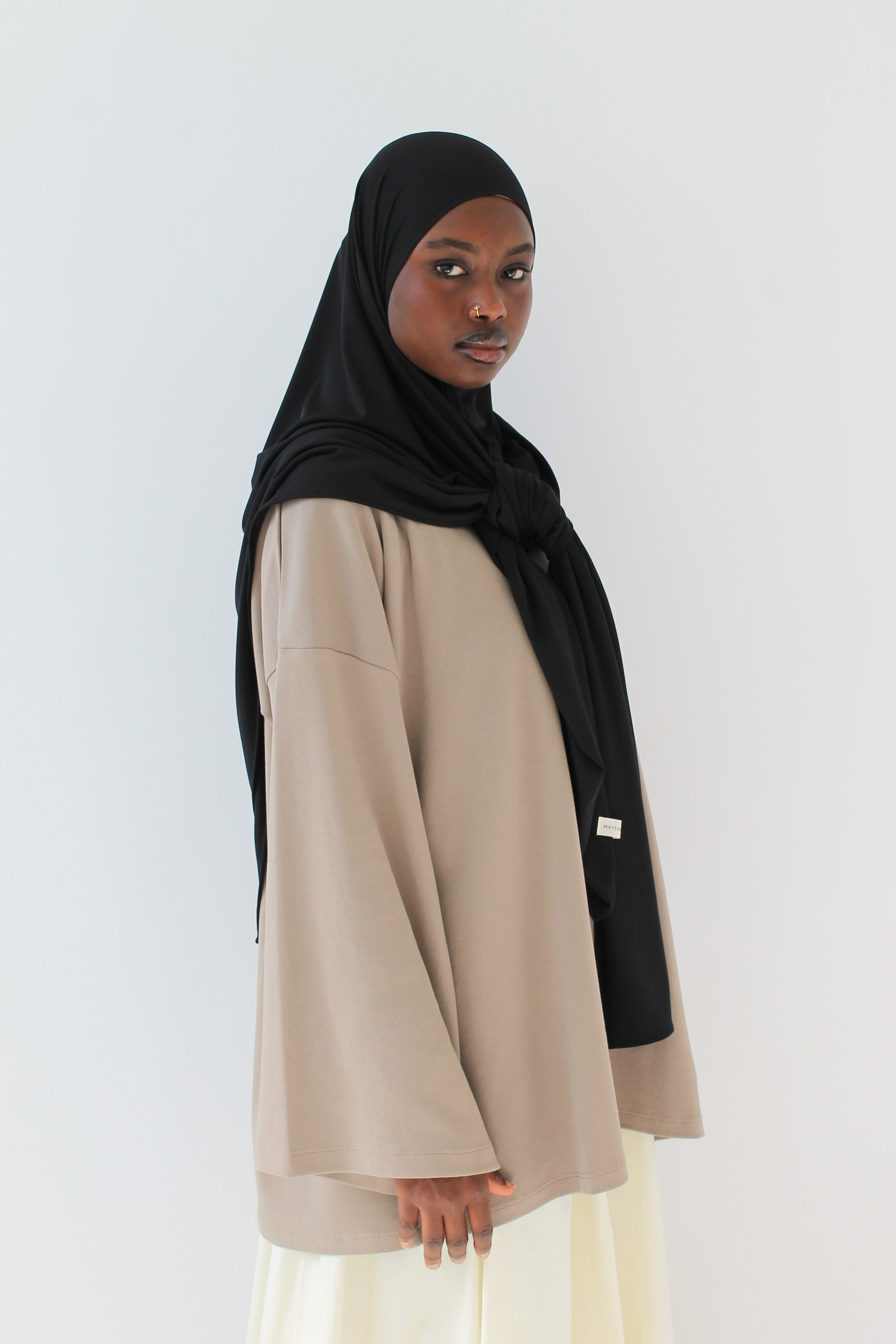 HIJAB CARRÉ JERSEY PREMIUM Mayssa Mastour