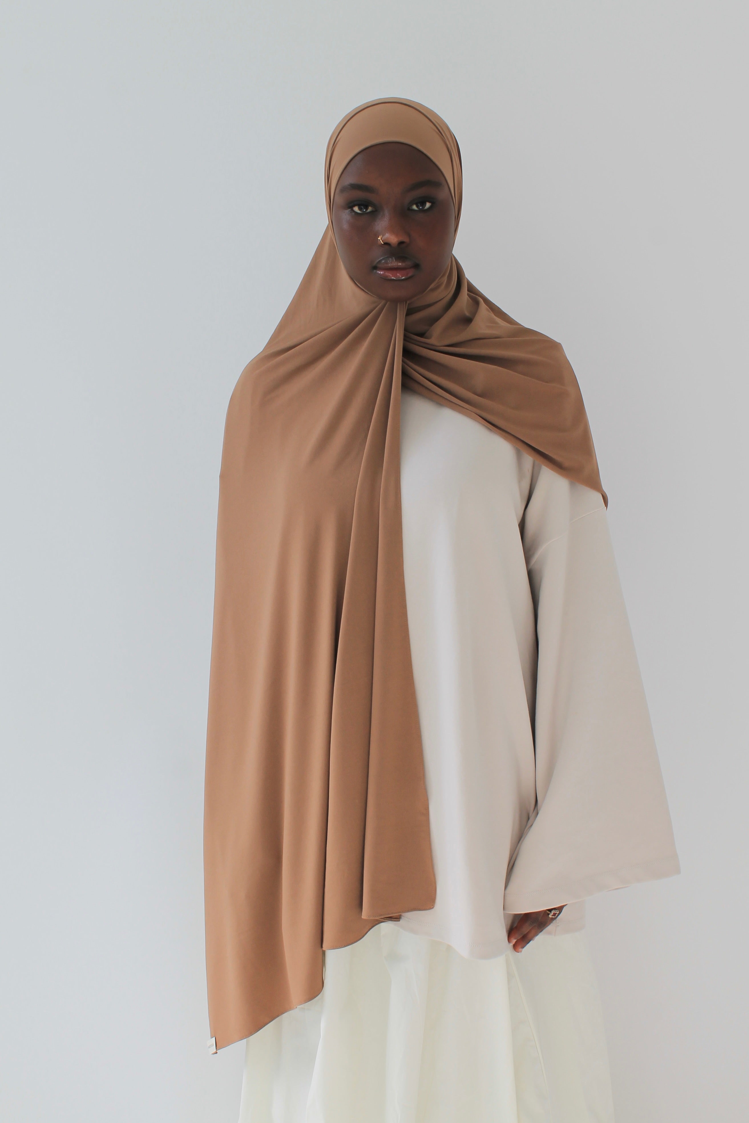HIJAB JERSEY PREMIUM CAMEL Mayssa Mastour