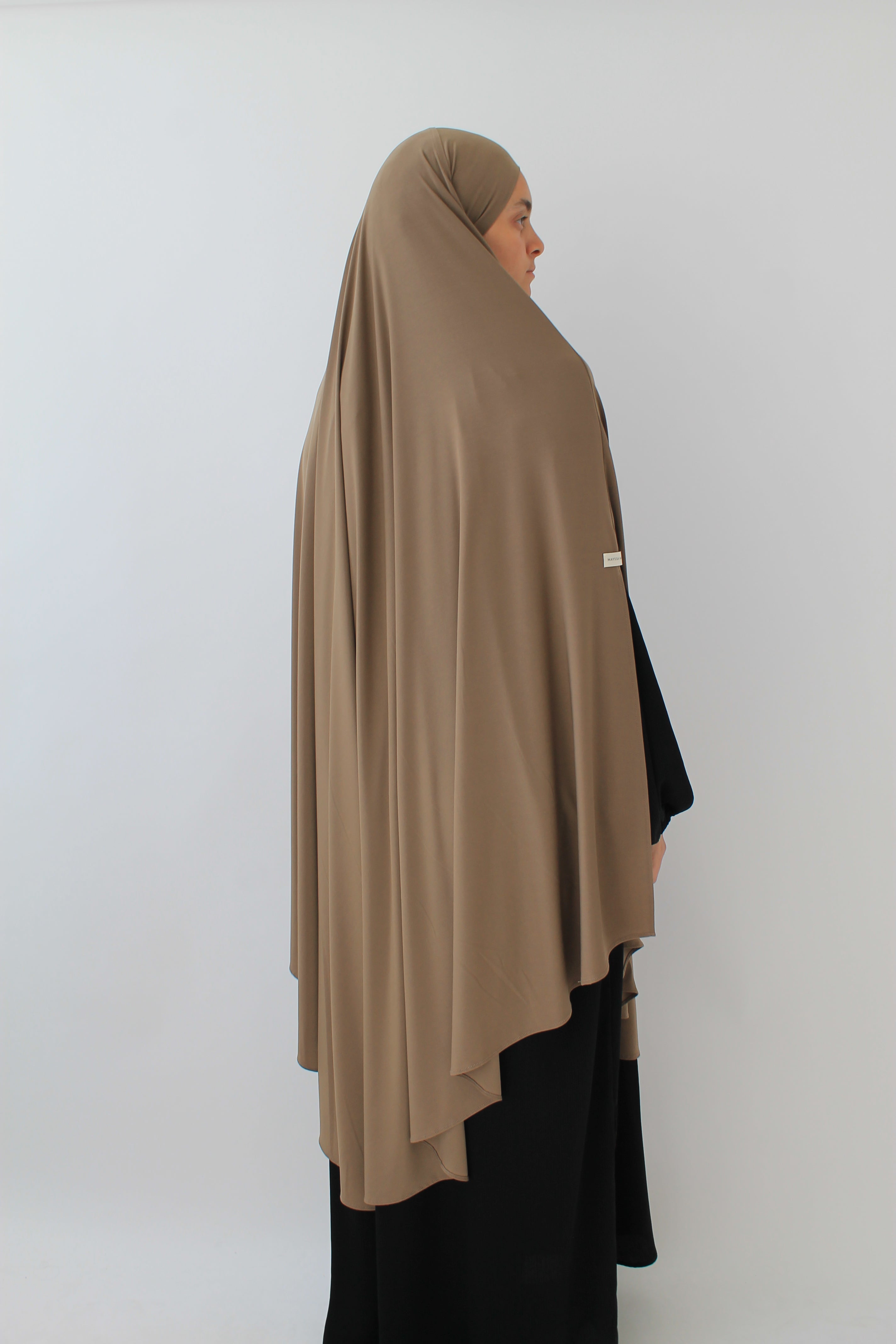 KHIMAR JERSEY PREMIUM À FENTES LONG Mayssa Mastour