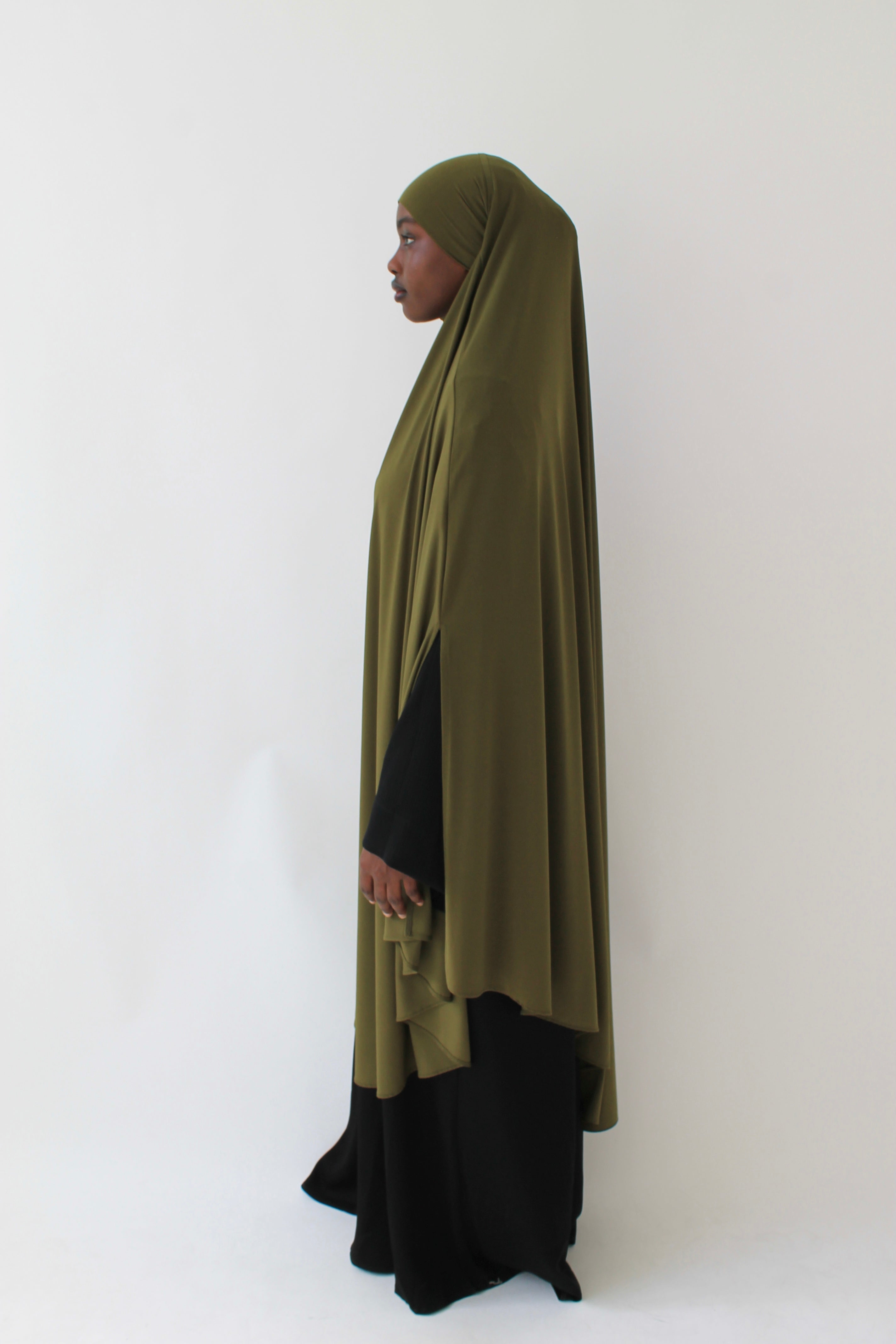 KHIMAR JERSEY PREMIUM À FENTES LONG Mayssa Mastour