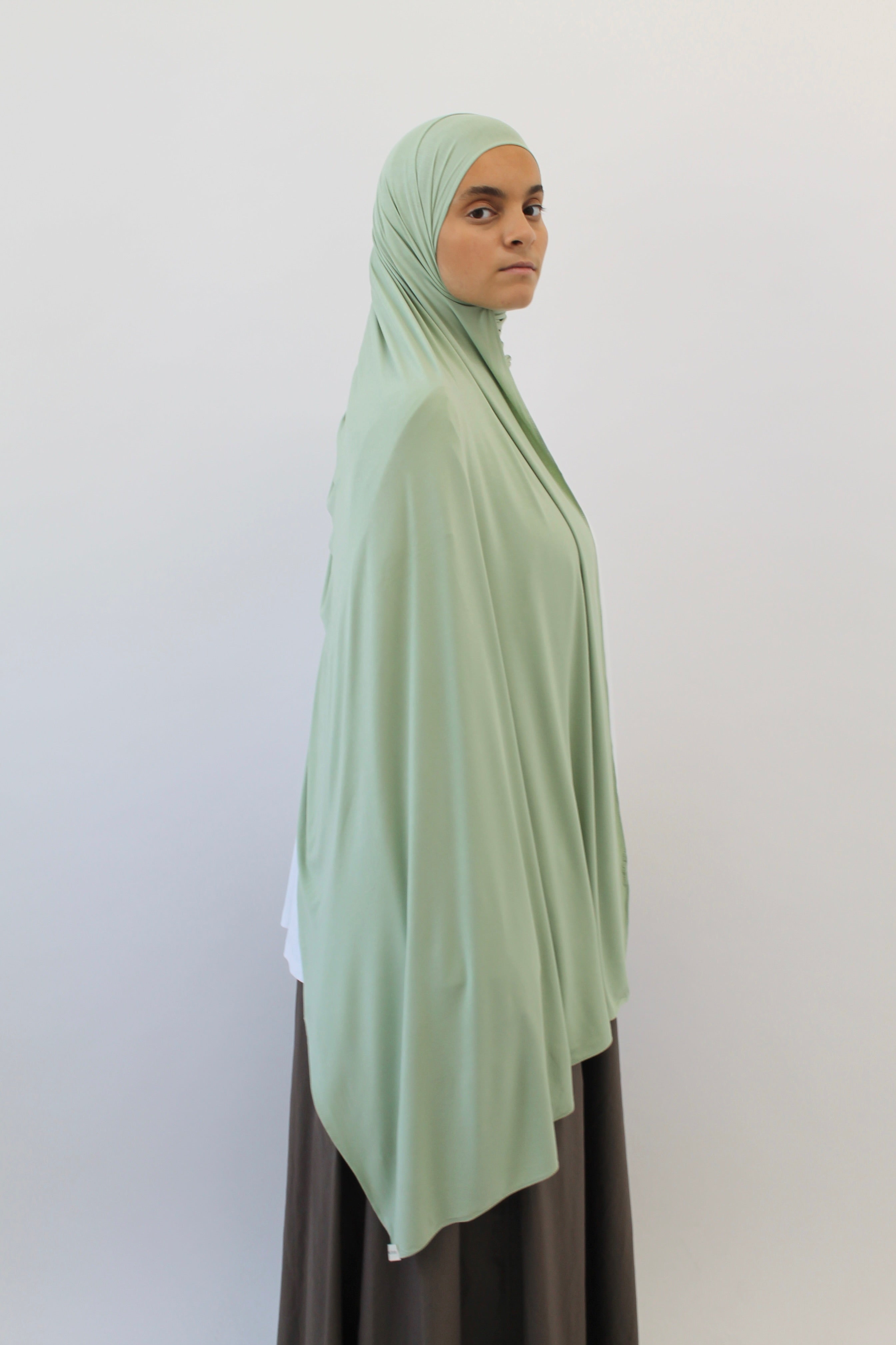HIJAB JERSEY BAMBOO VERT PASTEL Mayssa Mastour
