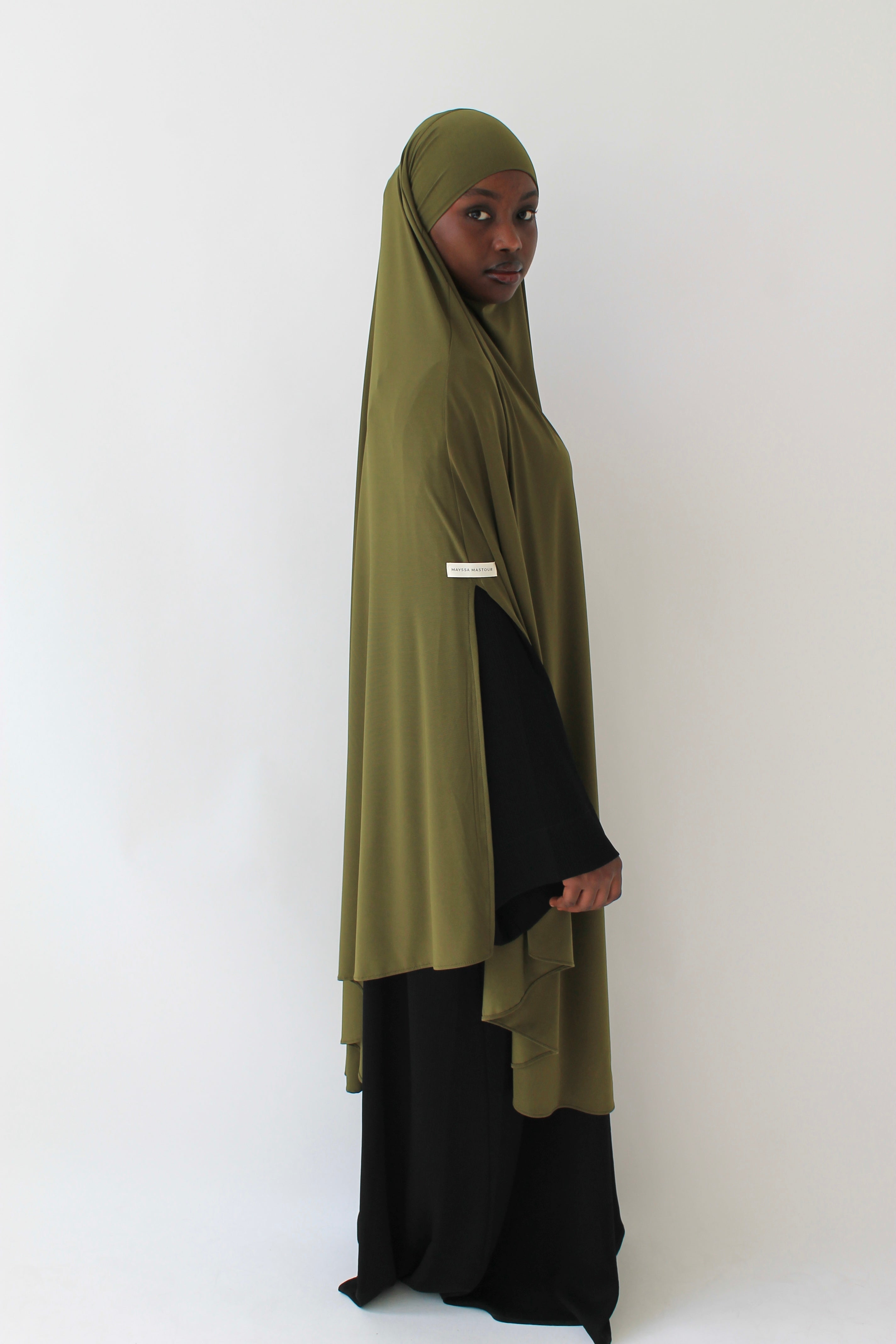 KHIMAR JERSEY PREMIUM À FENTES LONG Mayssa Mastour