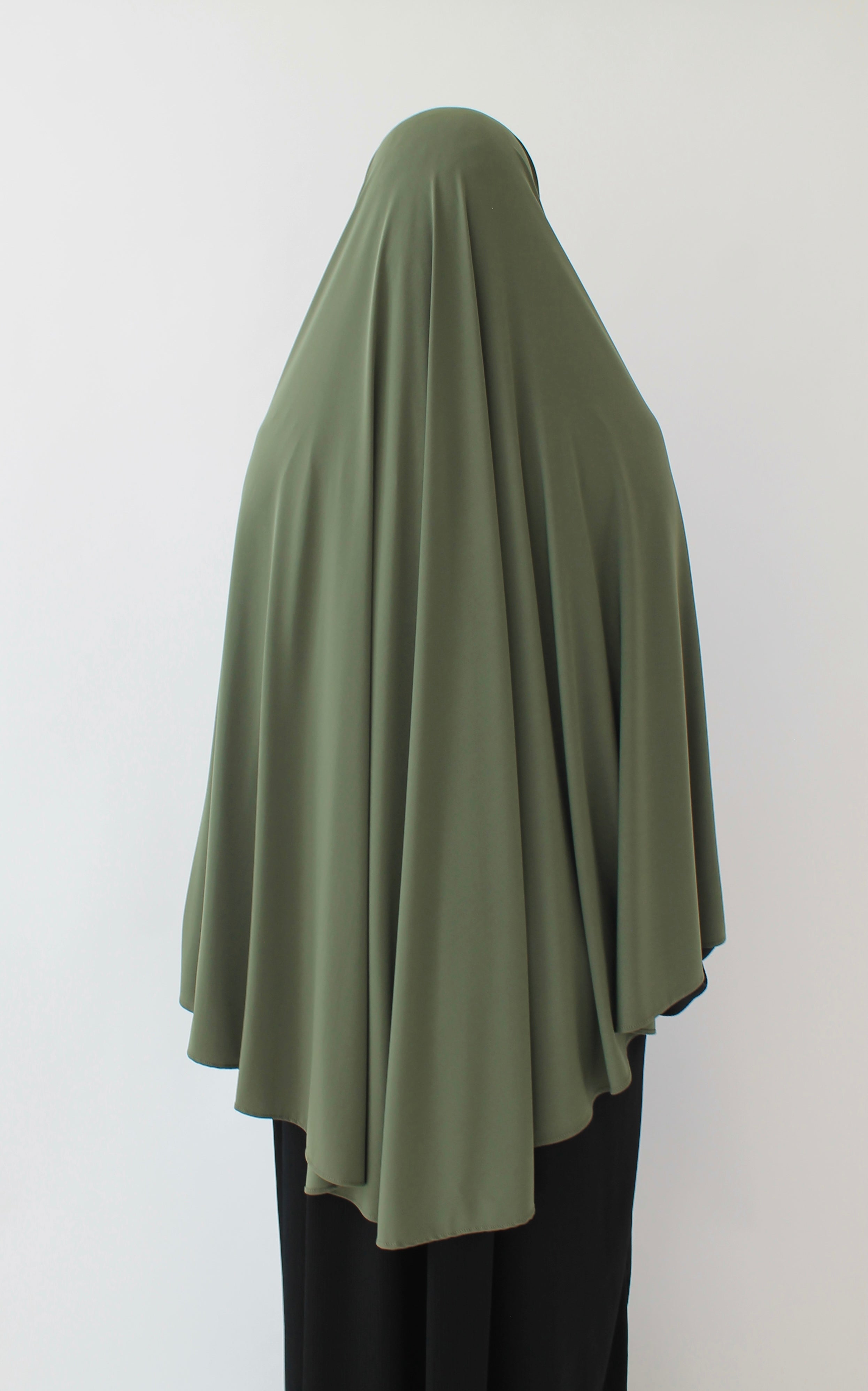 KHIMAR JERSEY PREMIUM À FENTES COURT Mayssa Mastour