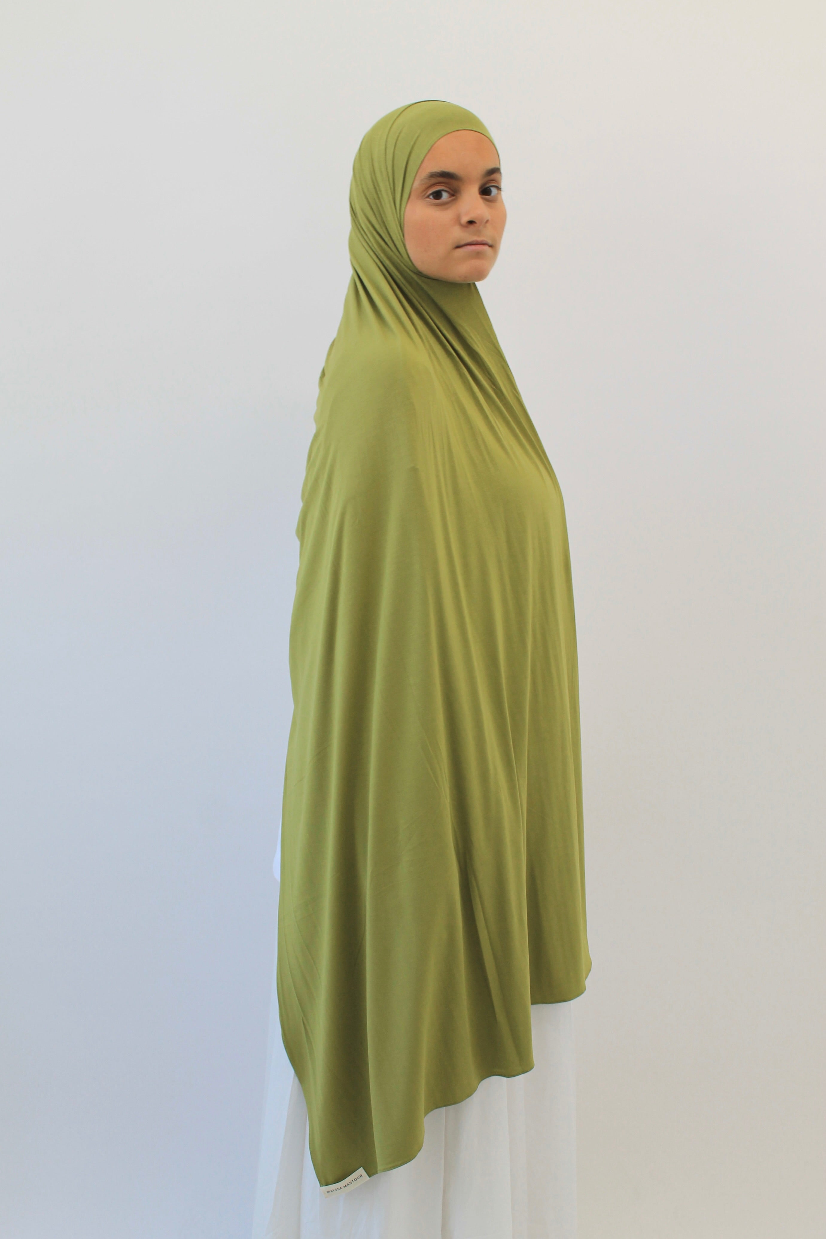 HIJAB JERSEY BAMBOO VERT OLIVE Mayssa Mastour