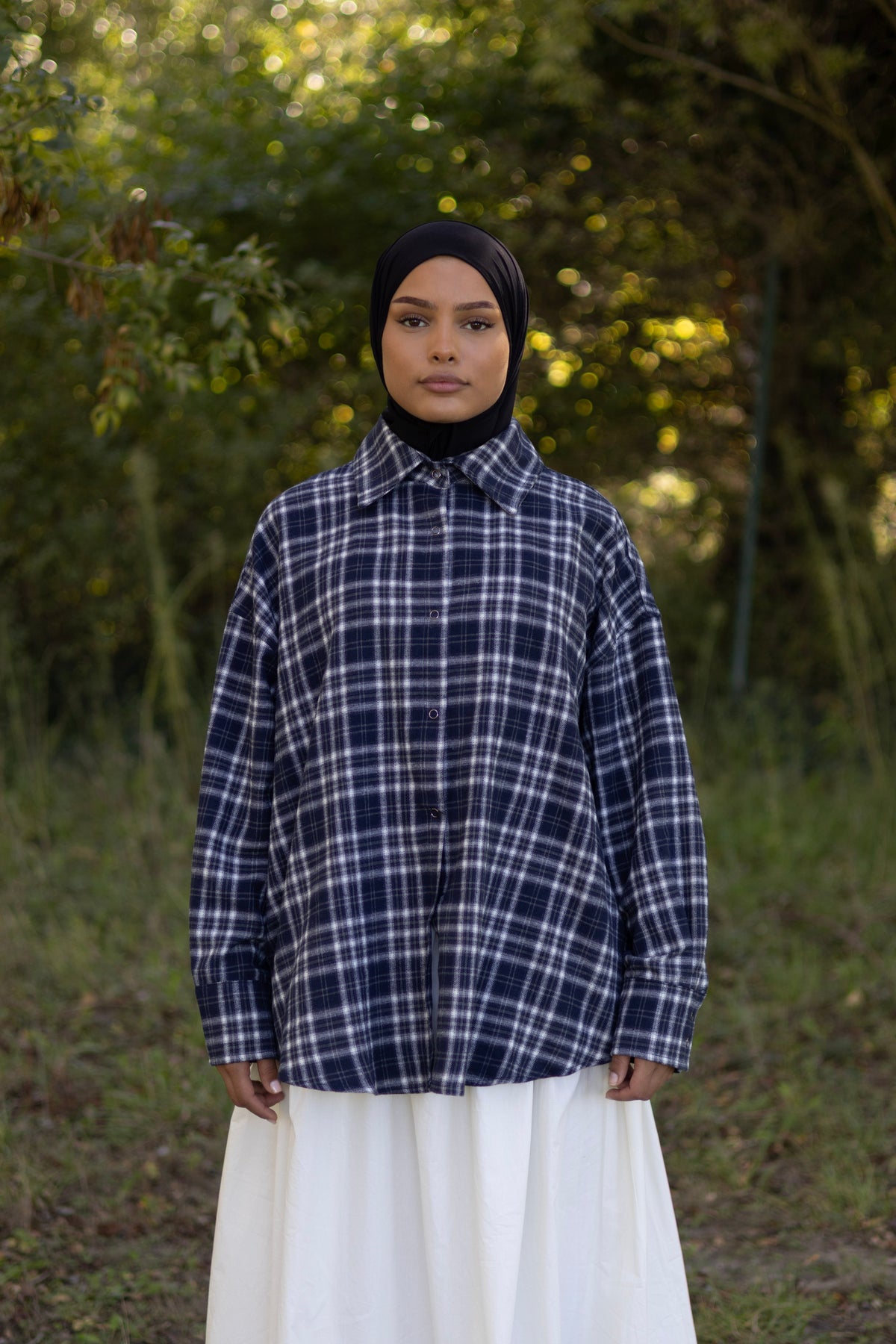 CHEMISE DUNE BLEU NUIT/BLANC Mayssa Mastour