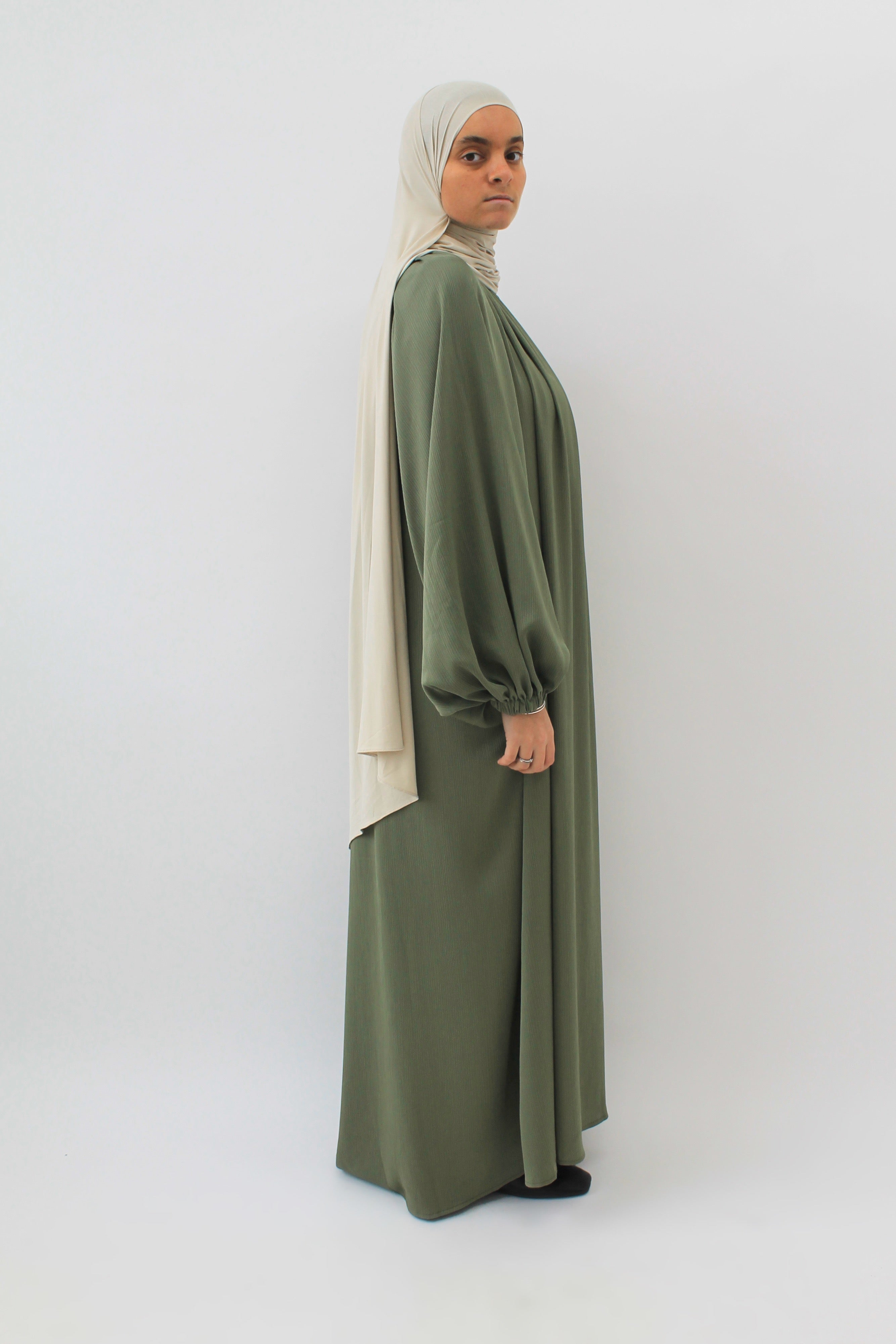 ROBE VEILED TILLEUL Mayssa Mastour
