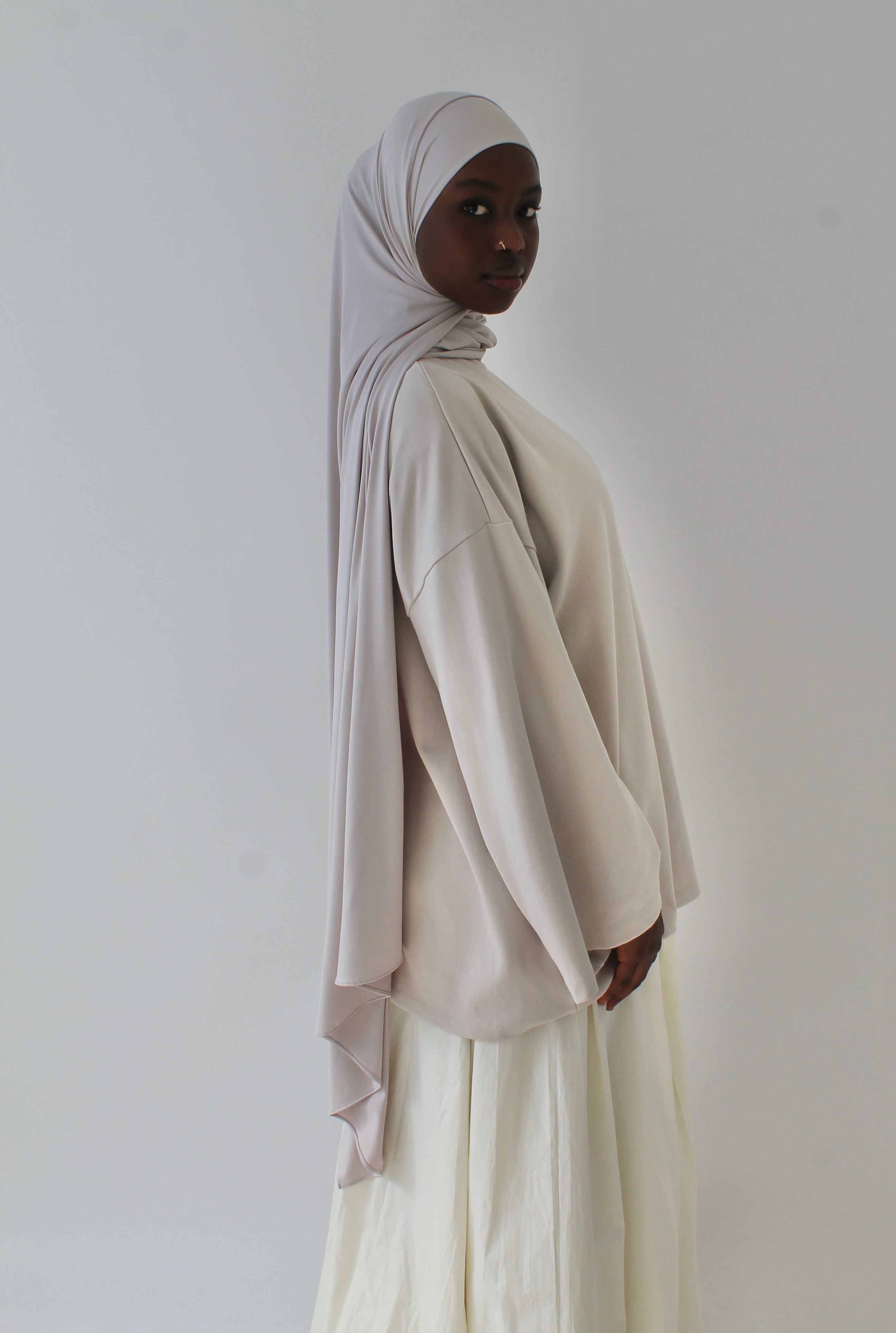 HIJAB JERSEY AIR BEIGE NUDE Mayssa Mastour