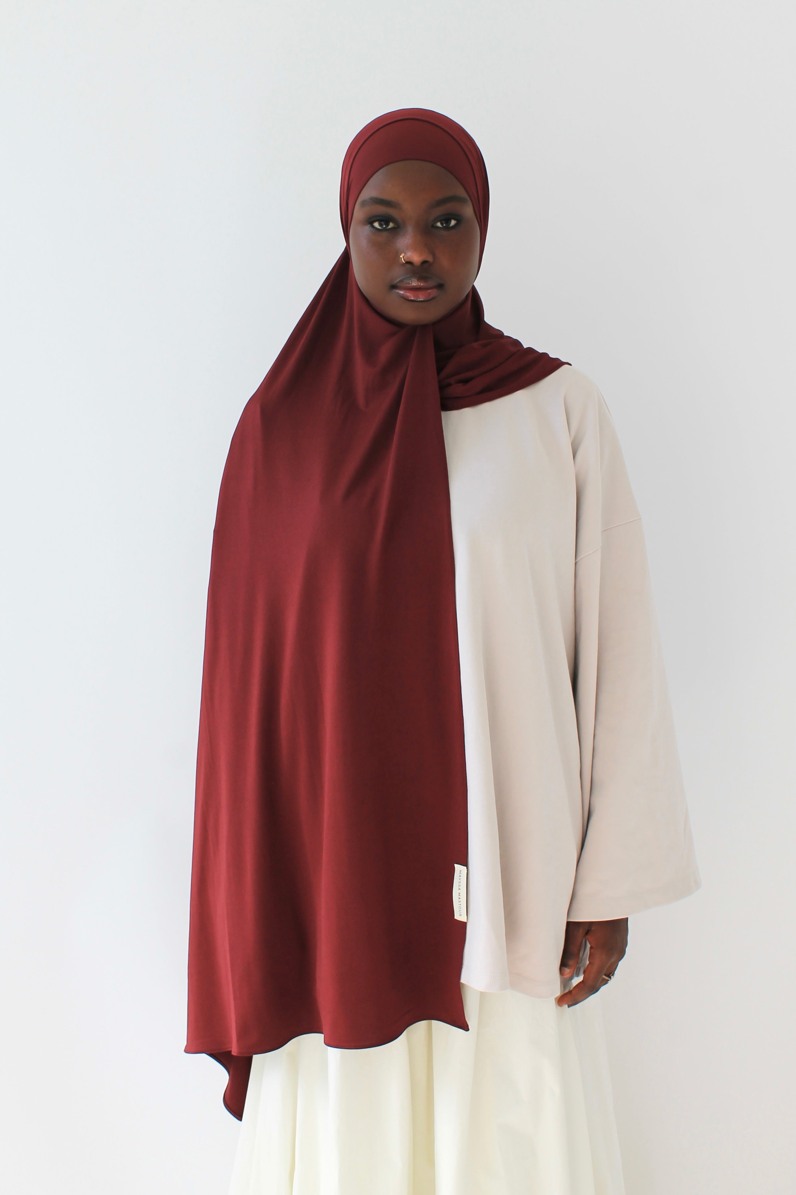 HIJAB JERSEY AIR BORDEAUX Mayssa Mastour