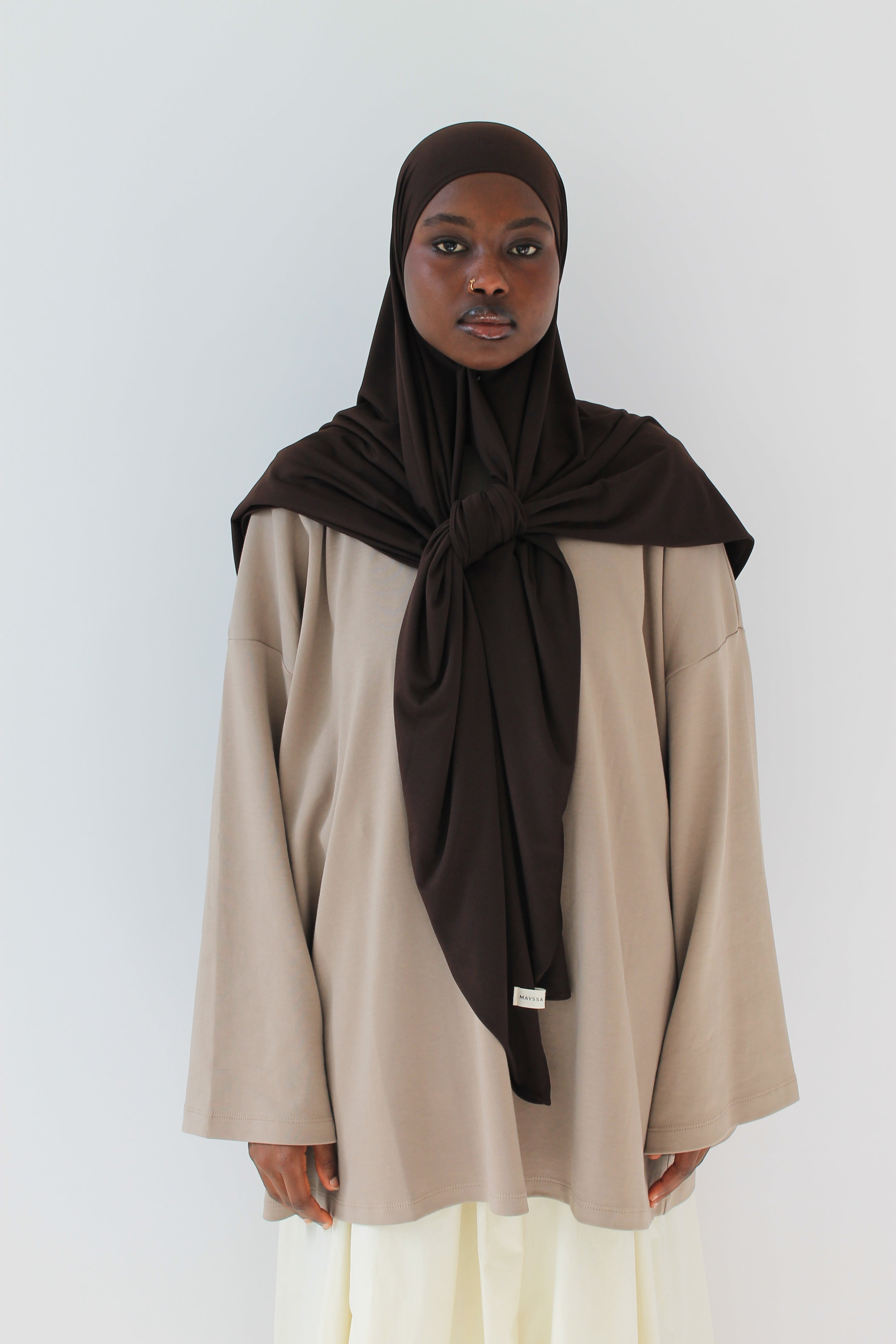 HIJAB CARRÉ JERSEY PREMIUM Mayssa Mastour