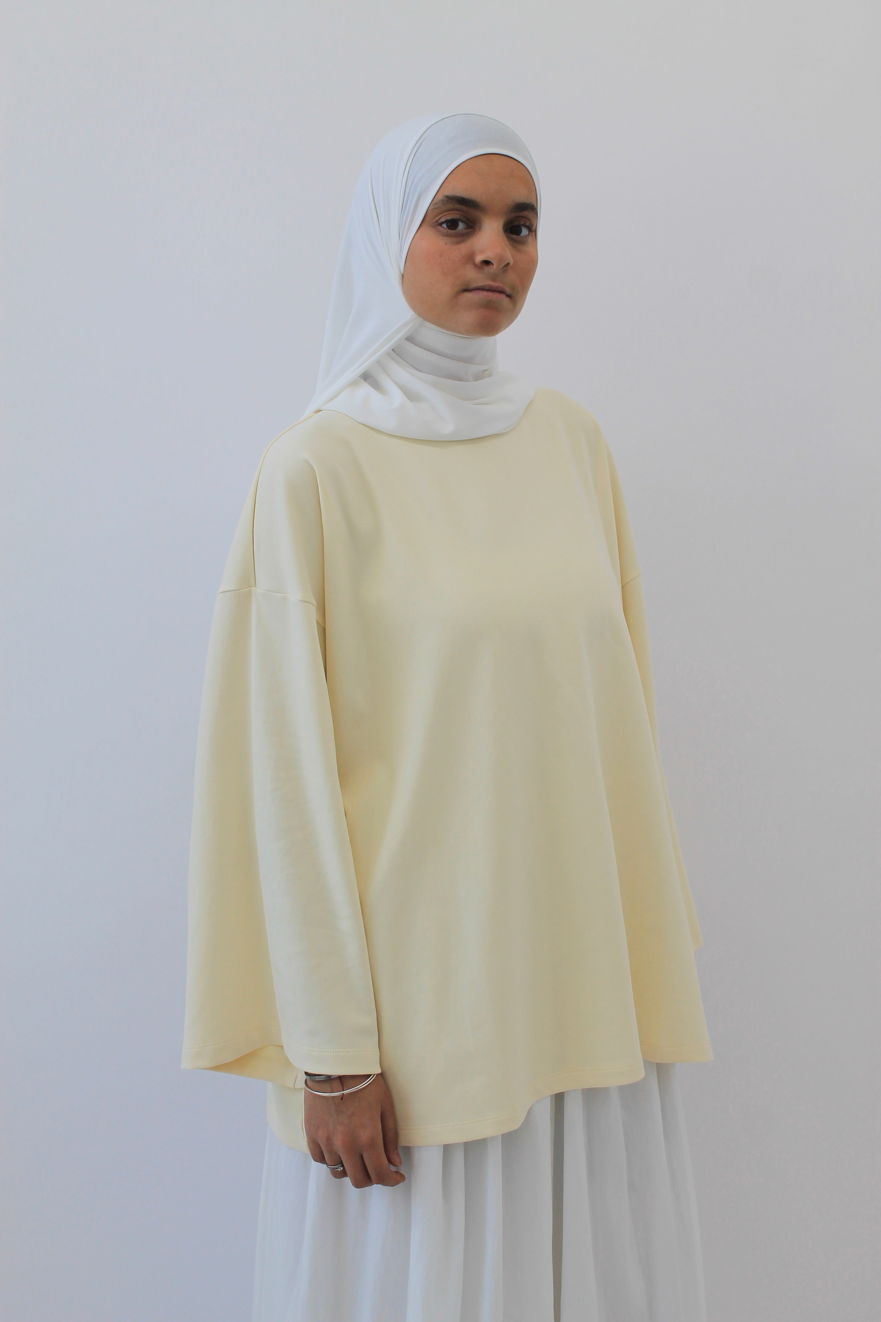 T shirt Essential jaune beurre Mayssa Mastour