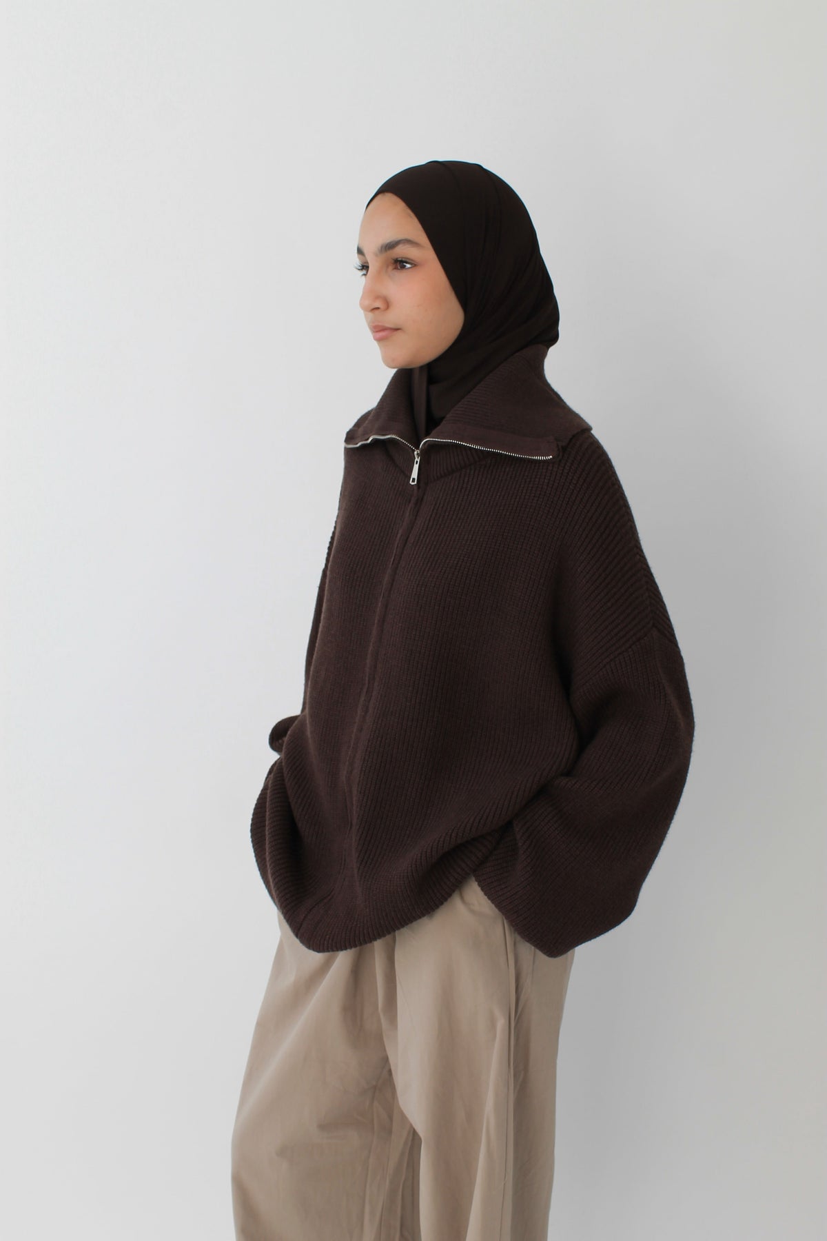 GILET ZIPPÉ Mayssa Mastour
