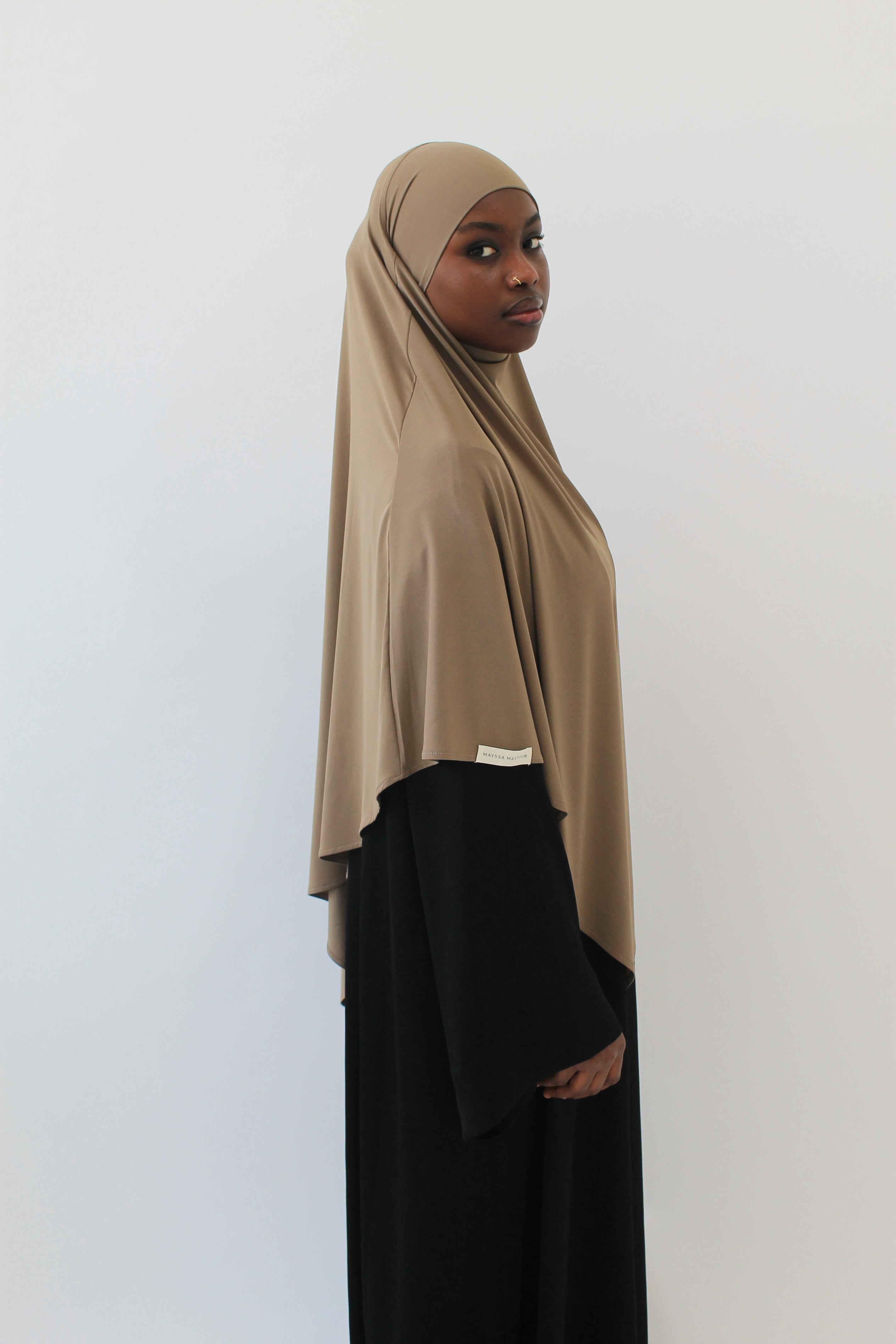 KHIMAR JERSEY PREMIUM COURT NOISETTE Mayssa Mastour