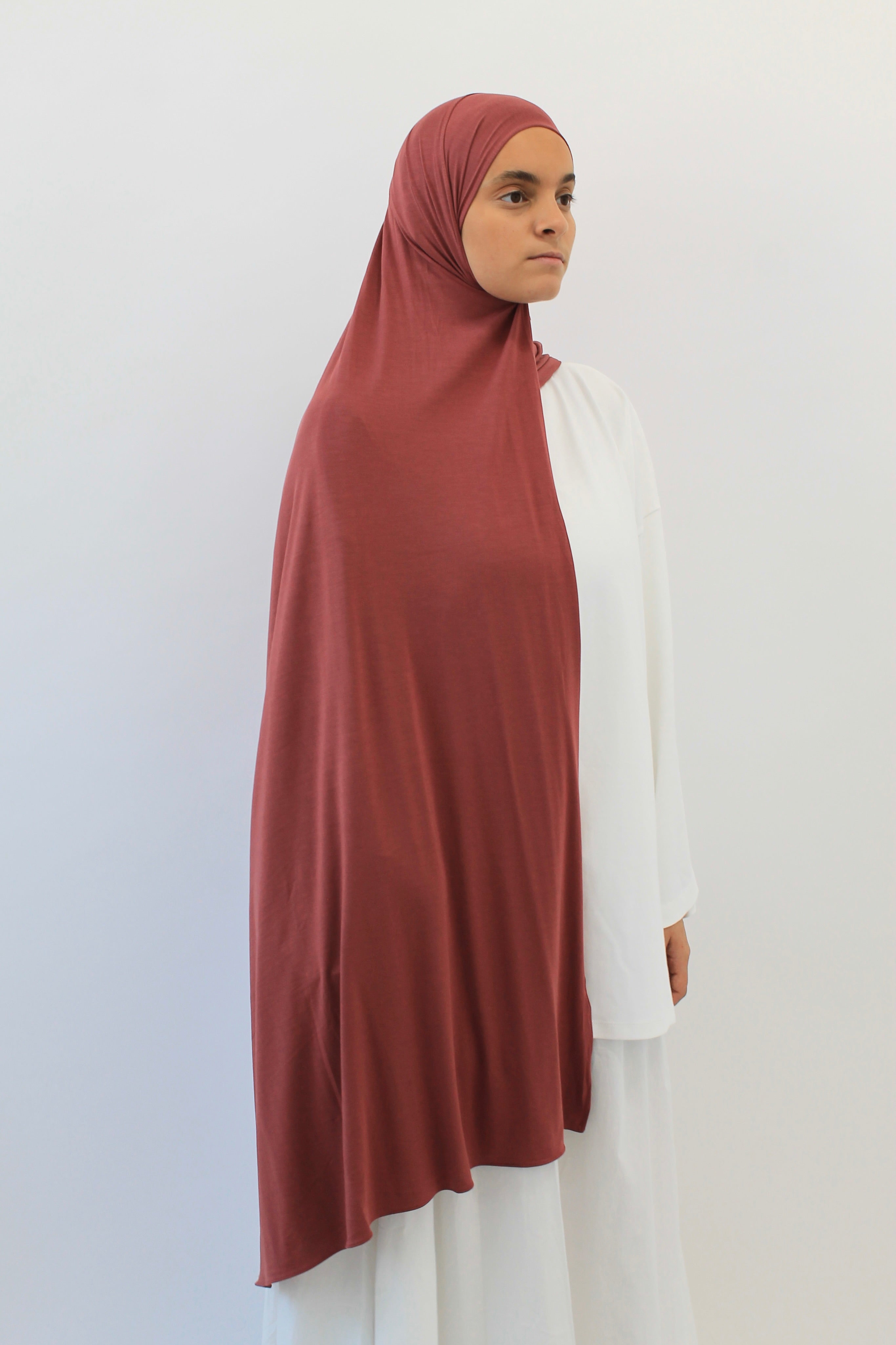HIJAB JERSEY BAMBOO CORAIL Mayssa Mastour