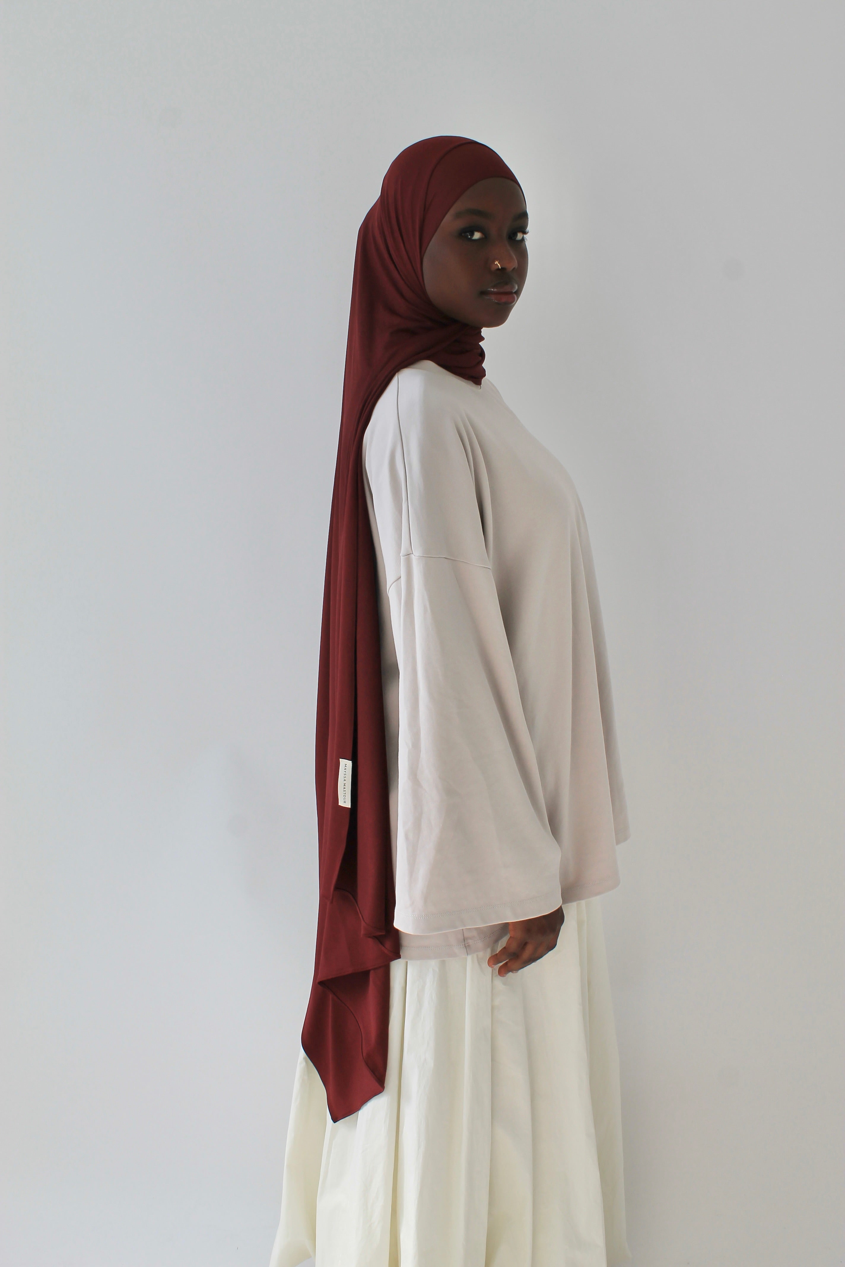 HIJAB JERSEY AIR BORDEAUX Mayssa Mastour