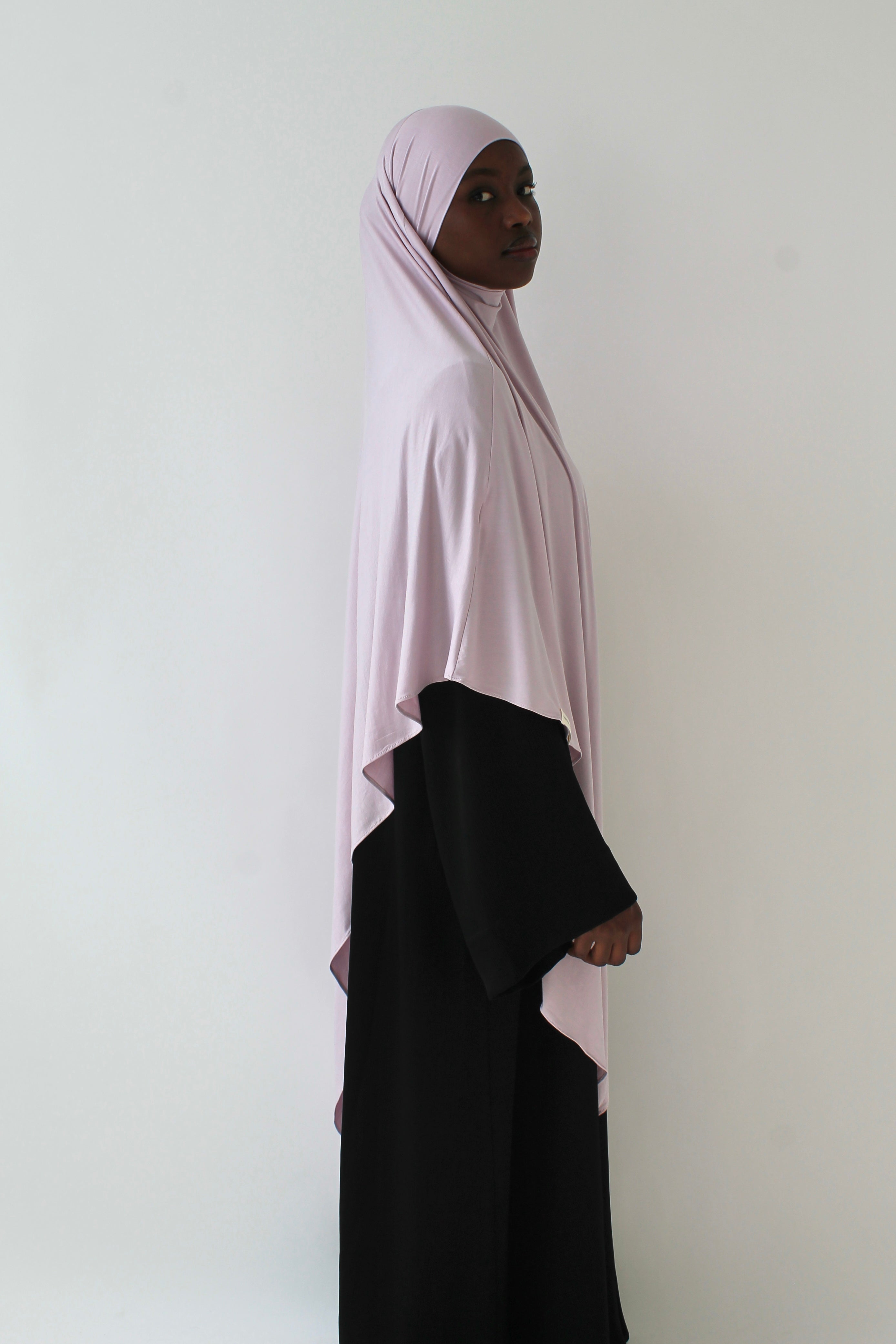 KHIMAR JERSEY BAMBOO LONG LILAS Mayssa Mastour