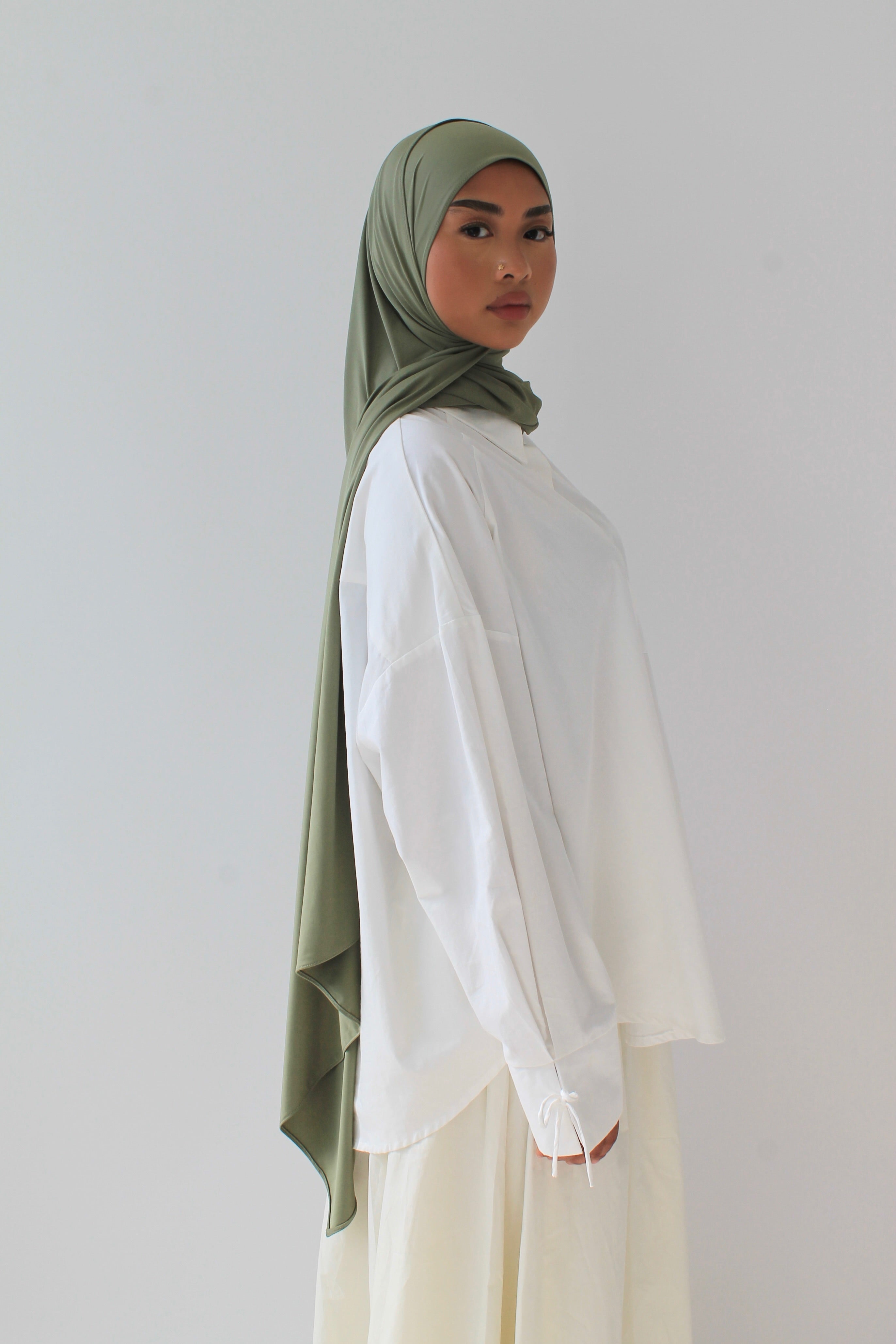 HIJAB JERSEY AIR TILLEUL Mayssa Mastour