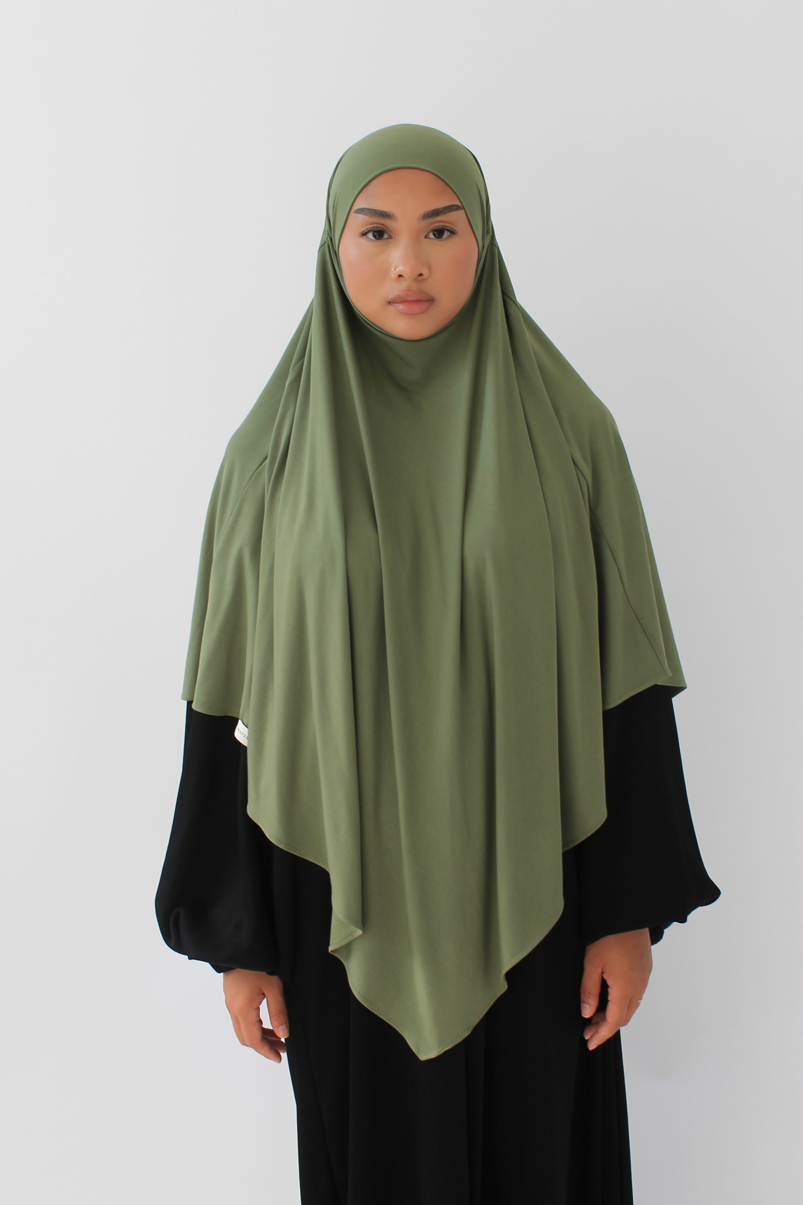 KHIMAR JERSEY BAMBOO COURT VERT OLIVE Mayssa Mastour