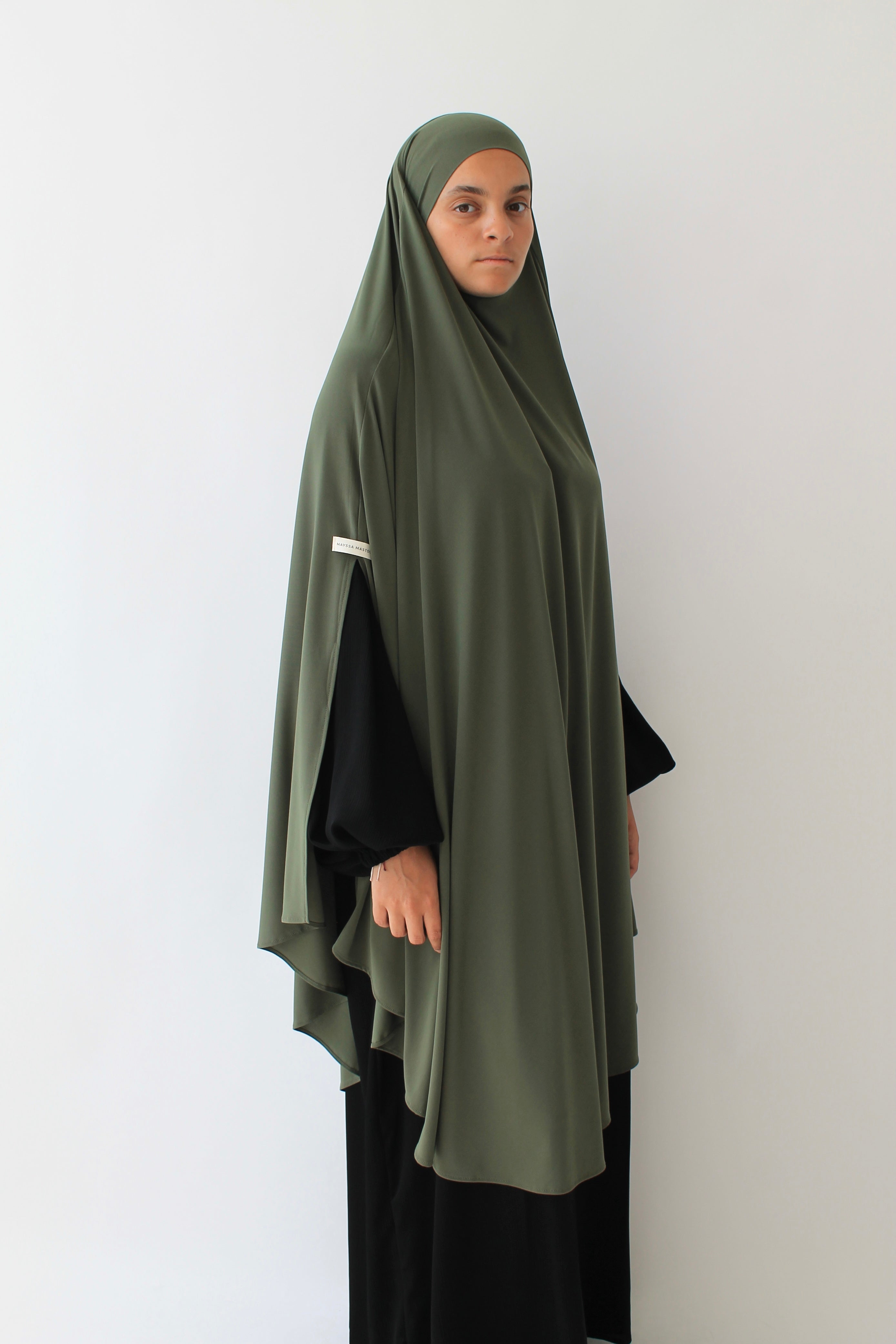 KHIMAR JERSEY PREMIUM À FENTES LONG Mayssa Mastour
