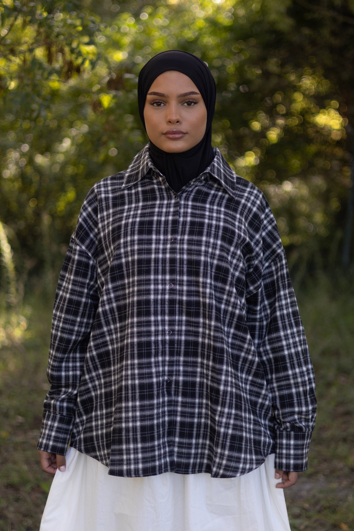 CHEMISE DUNE NOIR/BLANC Mayssa Mastour