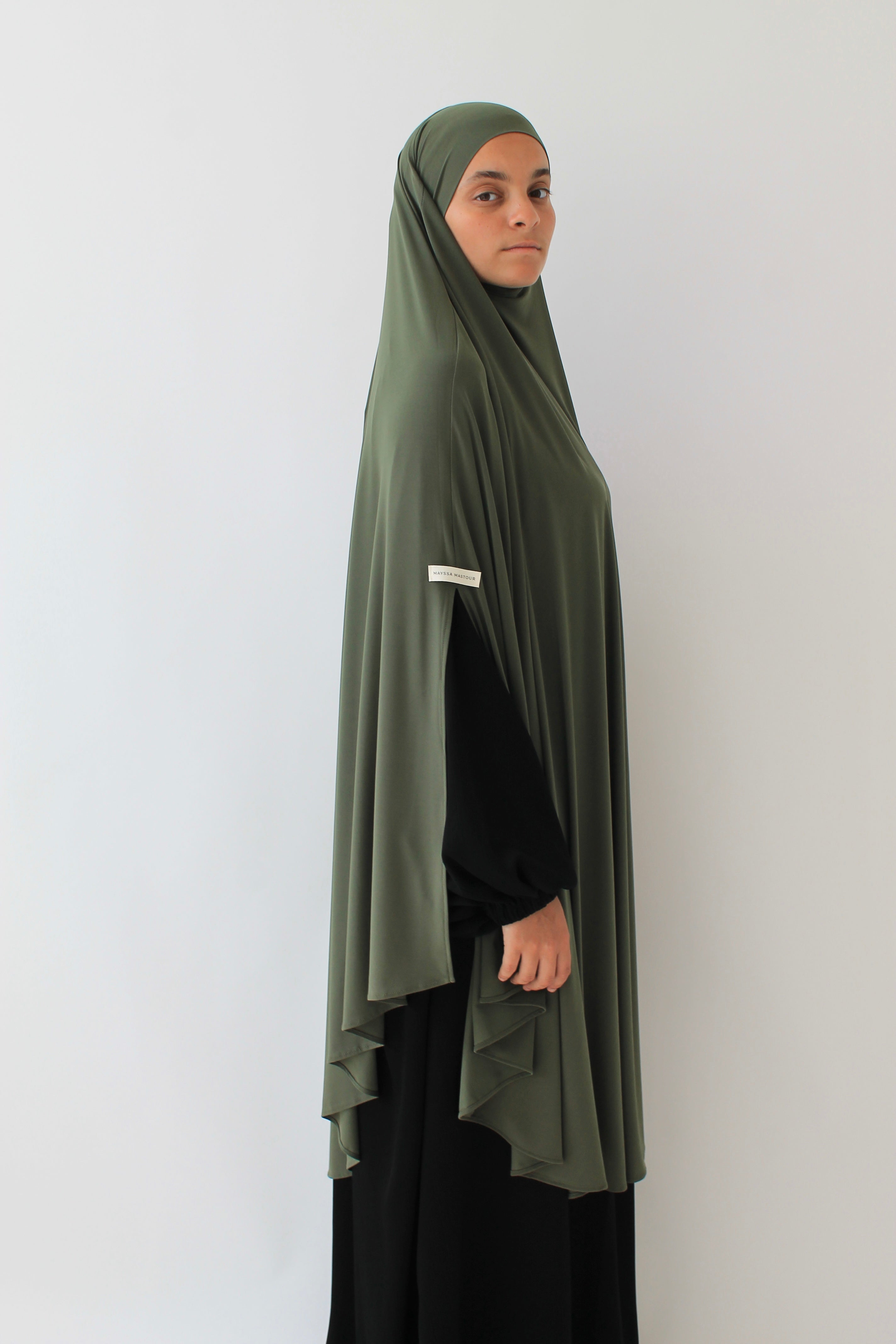 KHIMAR JERSEY PREMIUM À FENTES LONG Mayssa Mastour