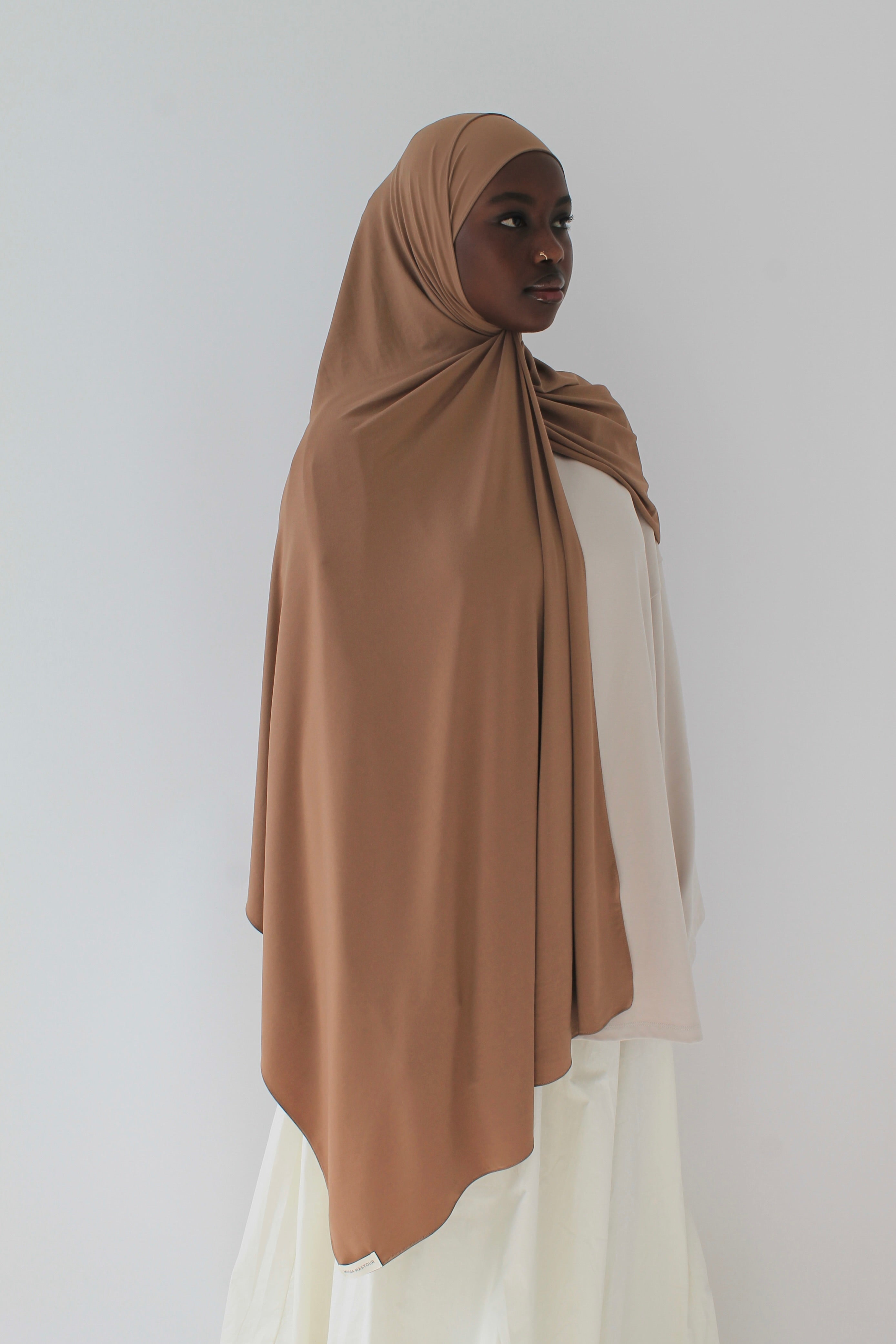 HIJAB JERSEY PREMIUM CAMEL Mayssa Mastour