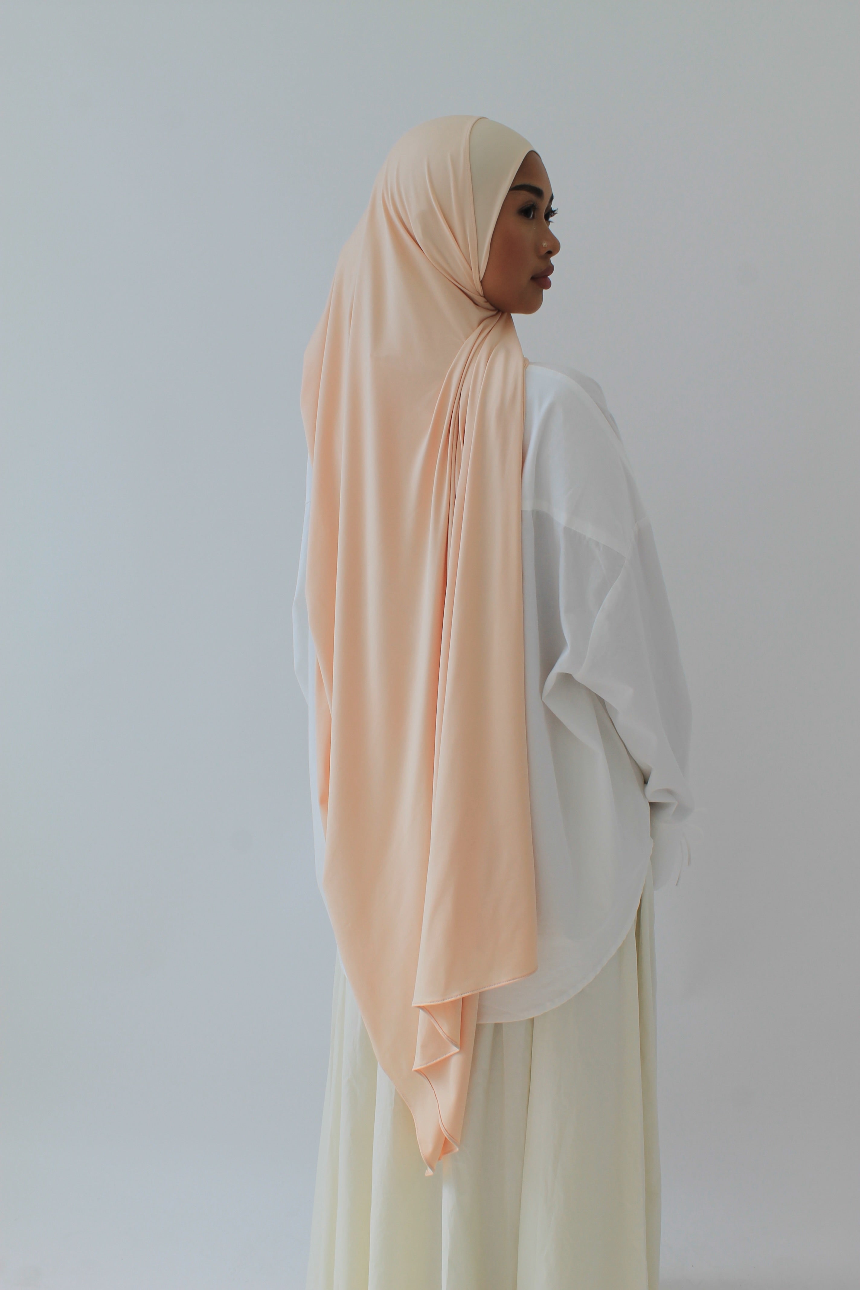 HIJAB JERSEY AIR ORANGE PASTEL Mayssa Mastour