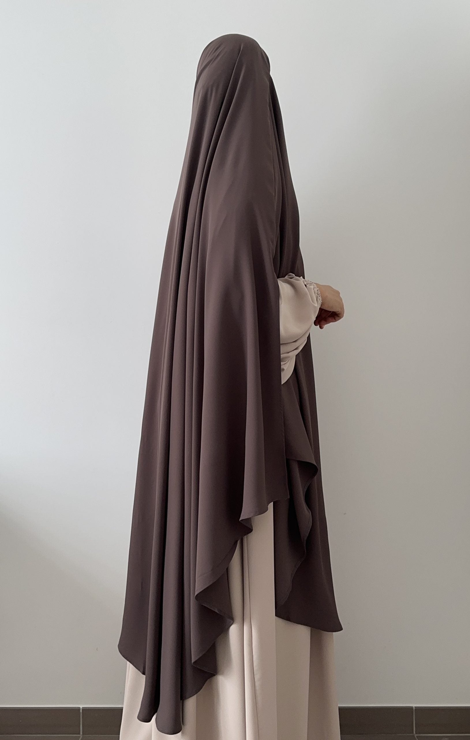 MAXI KHIMAR A FENTES SOIE DE MEDINE