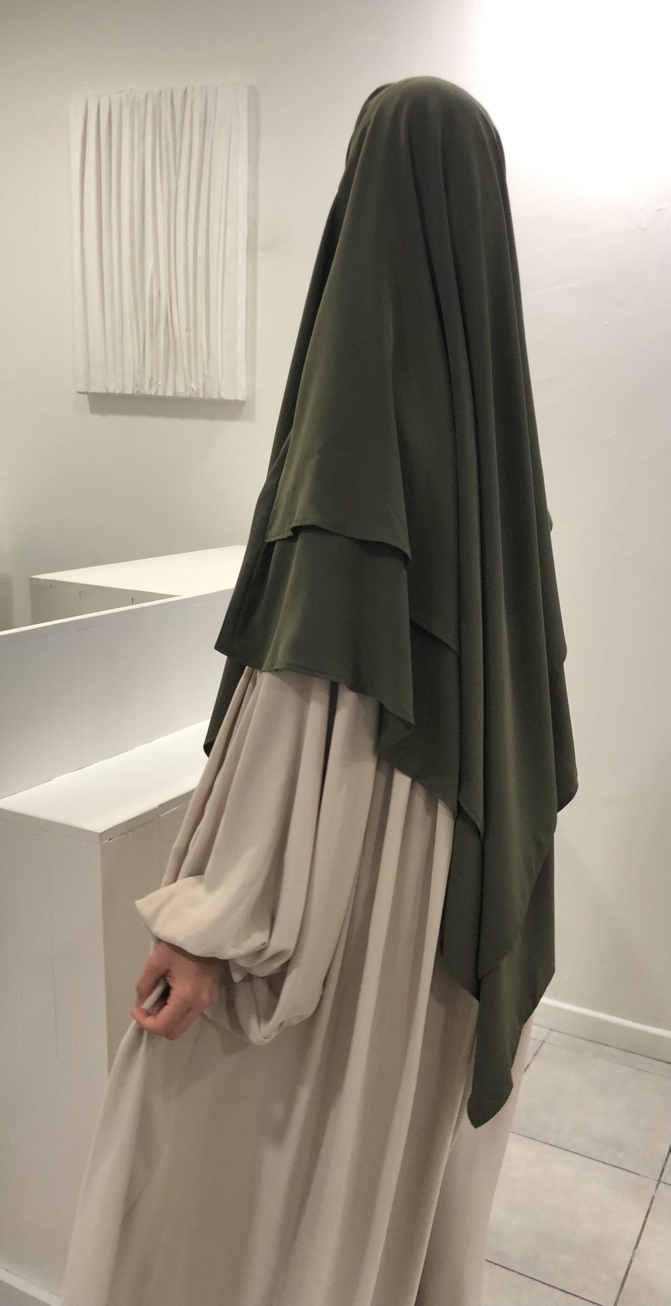 KHIMAR 2 VOILES SOIE DE MEDINE ( QUALITE PREMIUM )