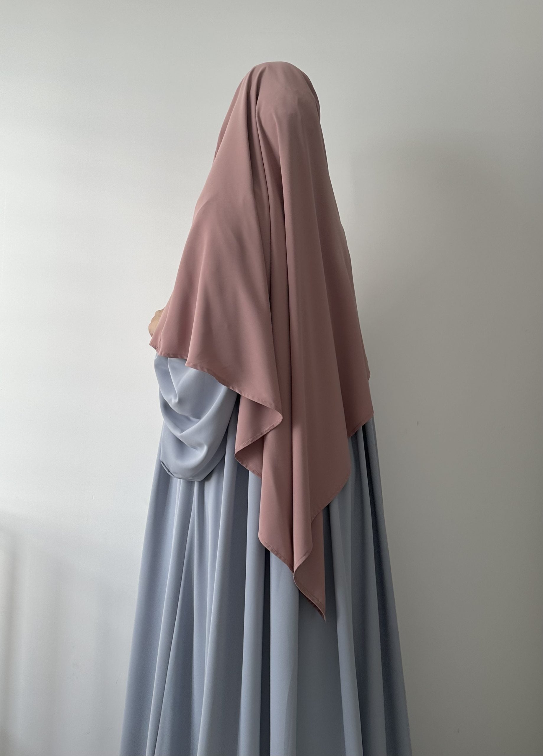 KHIMAR SOIE DE MEDINE COURT ( QUALITE PREMIUM )