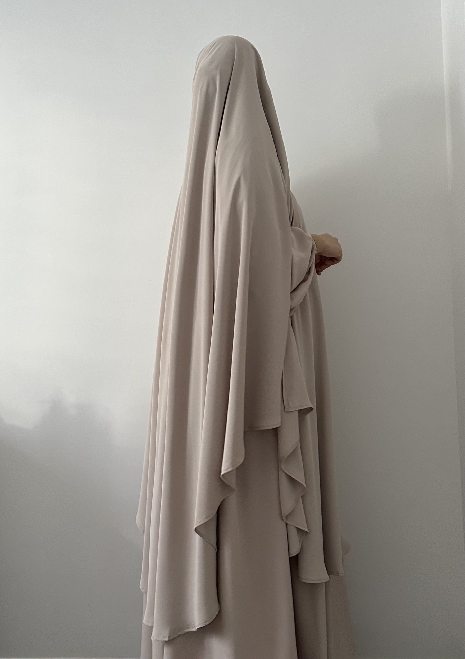 MAXI KHIMAR A FENTES SOIE DE MEDINE