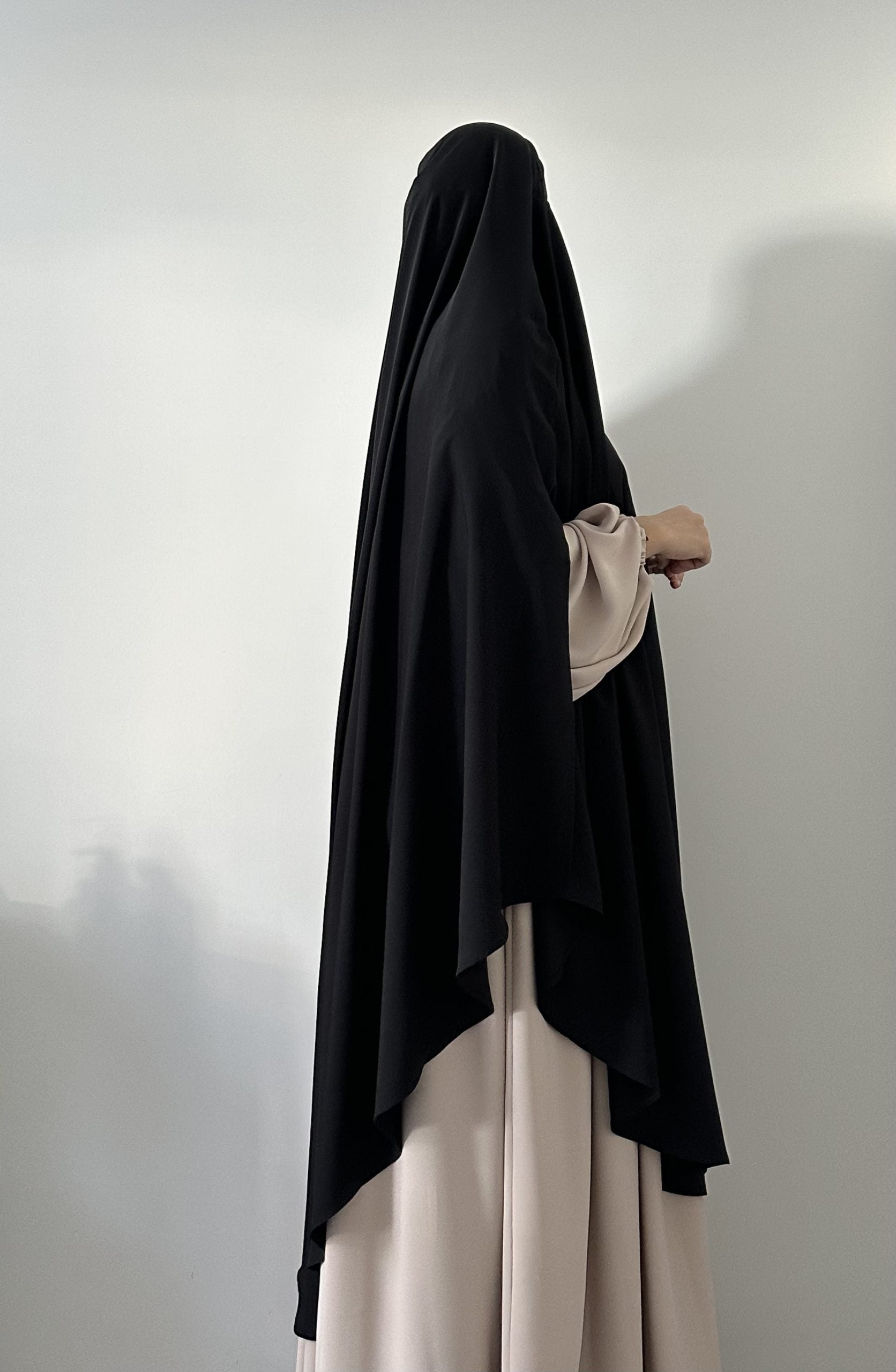 MAXI KHIMAR A FENTES SOIE DE MEDINE