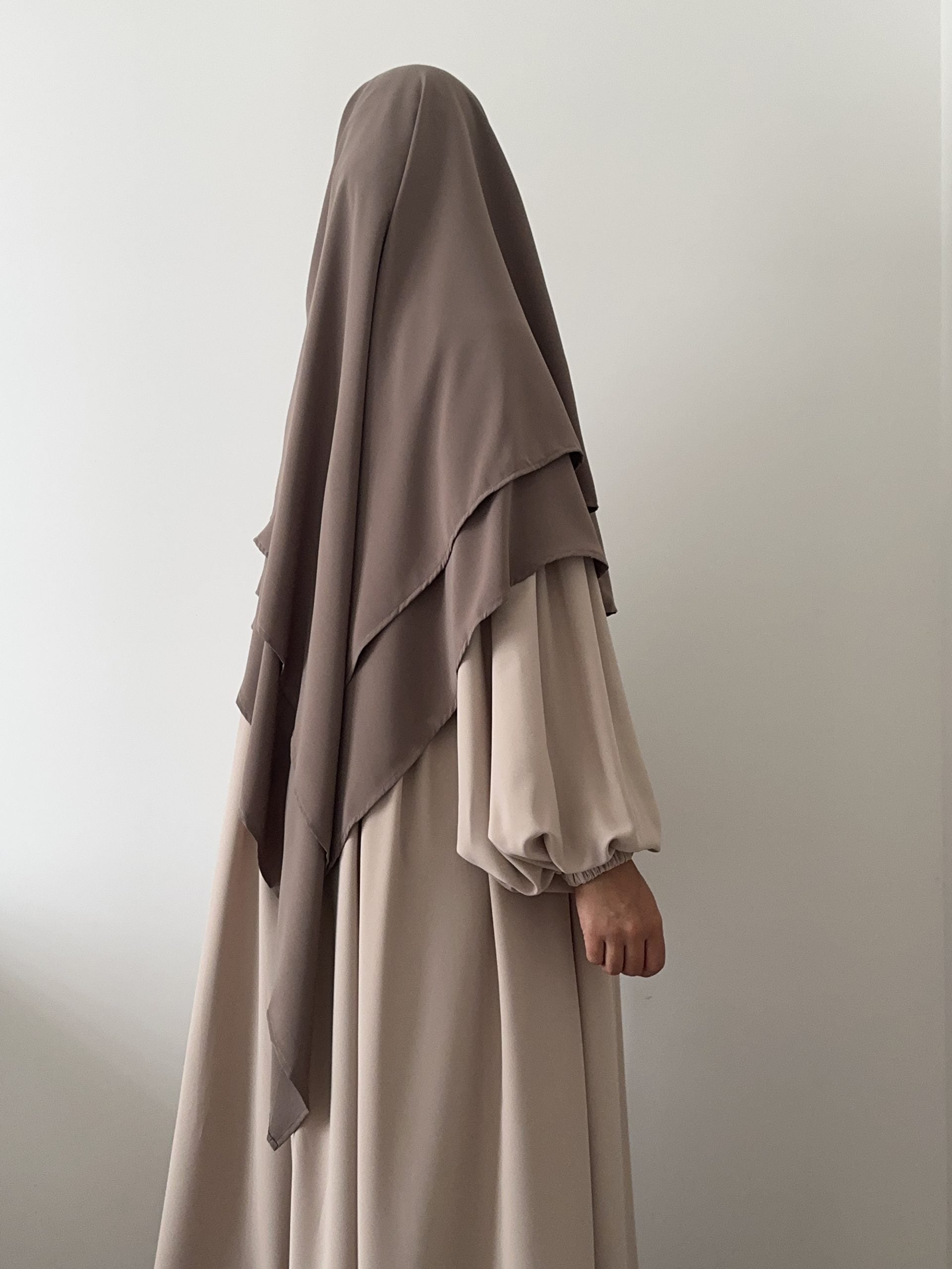 KHIMAR 2 VOILES SOIE DE MEDINE ( QUALITE PREMIUM )