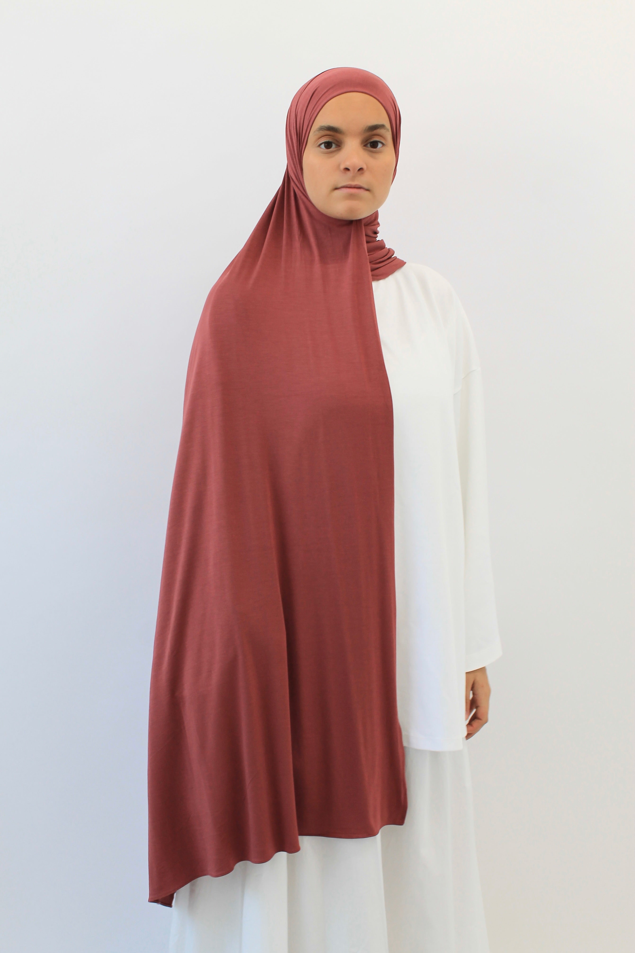 HIJAB JERSEY BAMBOO CORAIL Mayssa Mastour