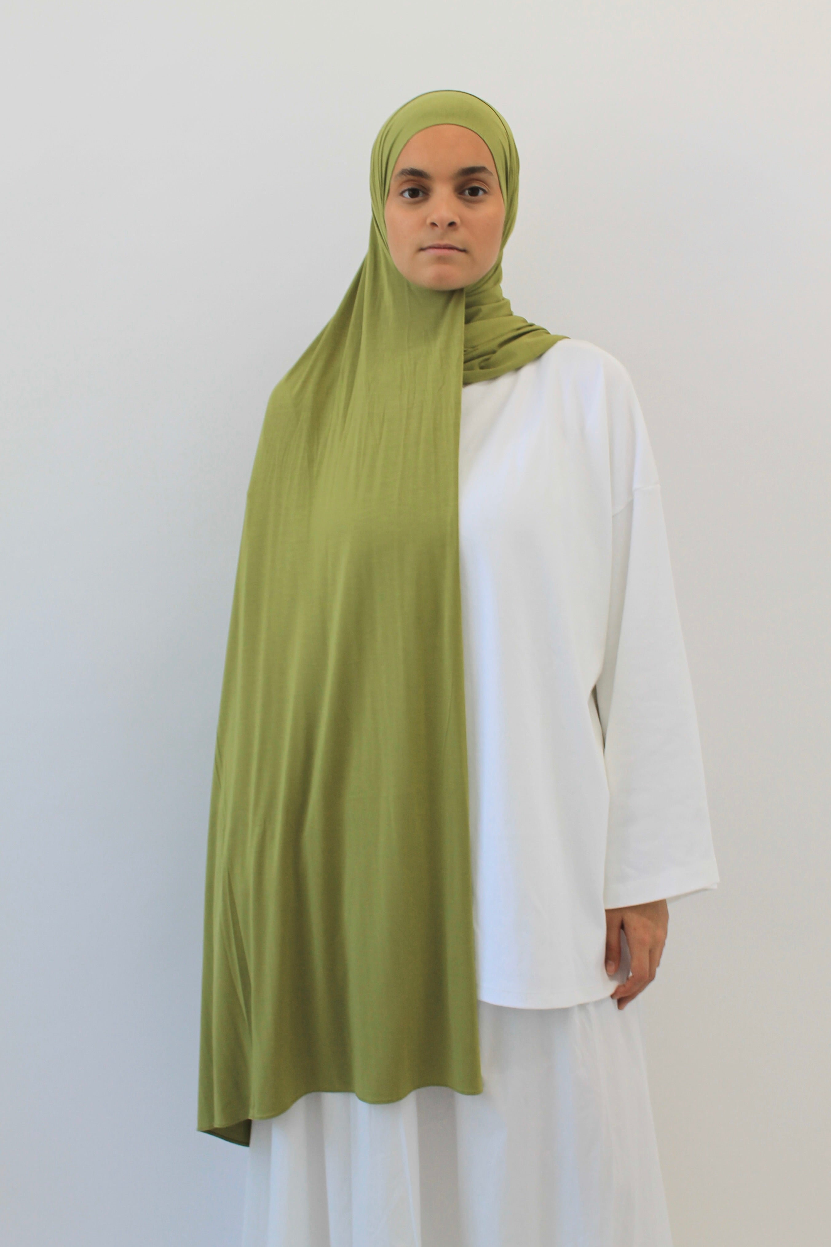 HIJAB JERSEY BAMBOO VERT OLIVE Mayssa Mastour