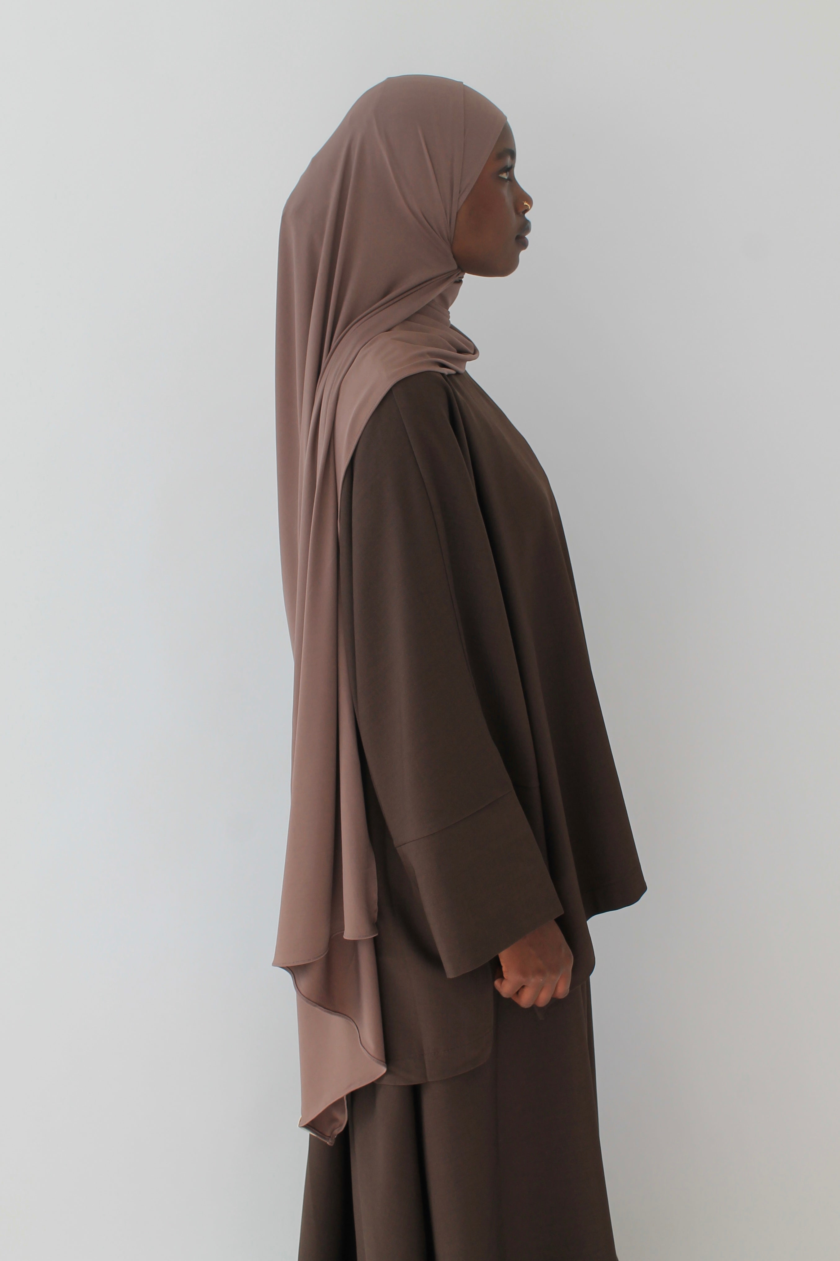 HIJAB JERSEY PREMIUM MOKA Mayssa Mastour