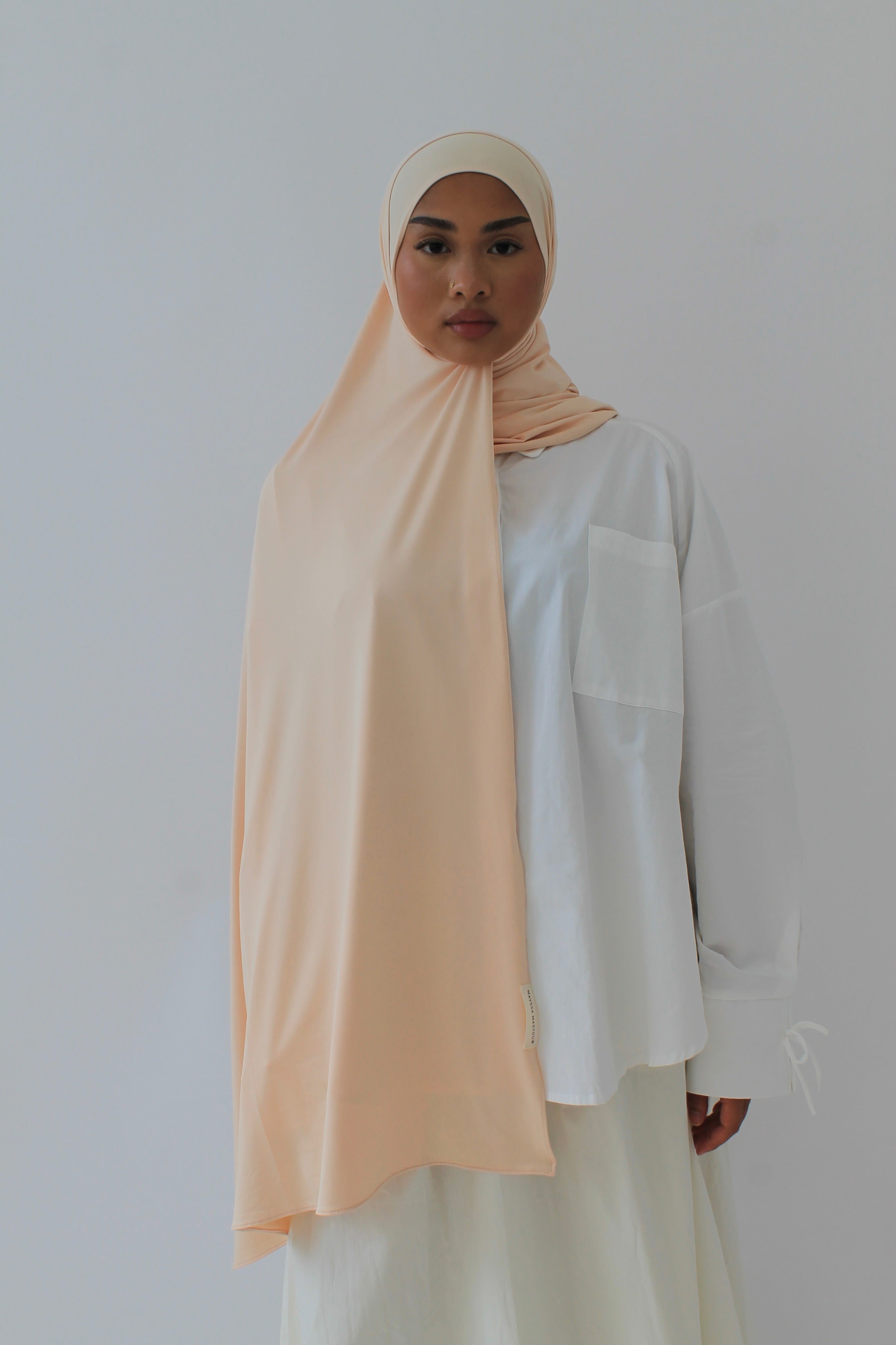 HIJAB JERSEY AIR ORANGE PASTEL Mayssa Mastour