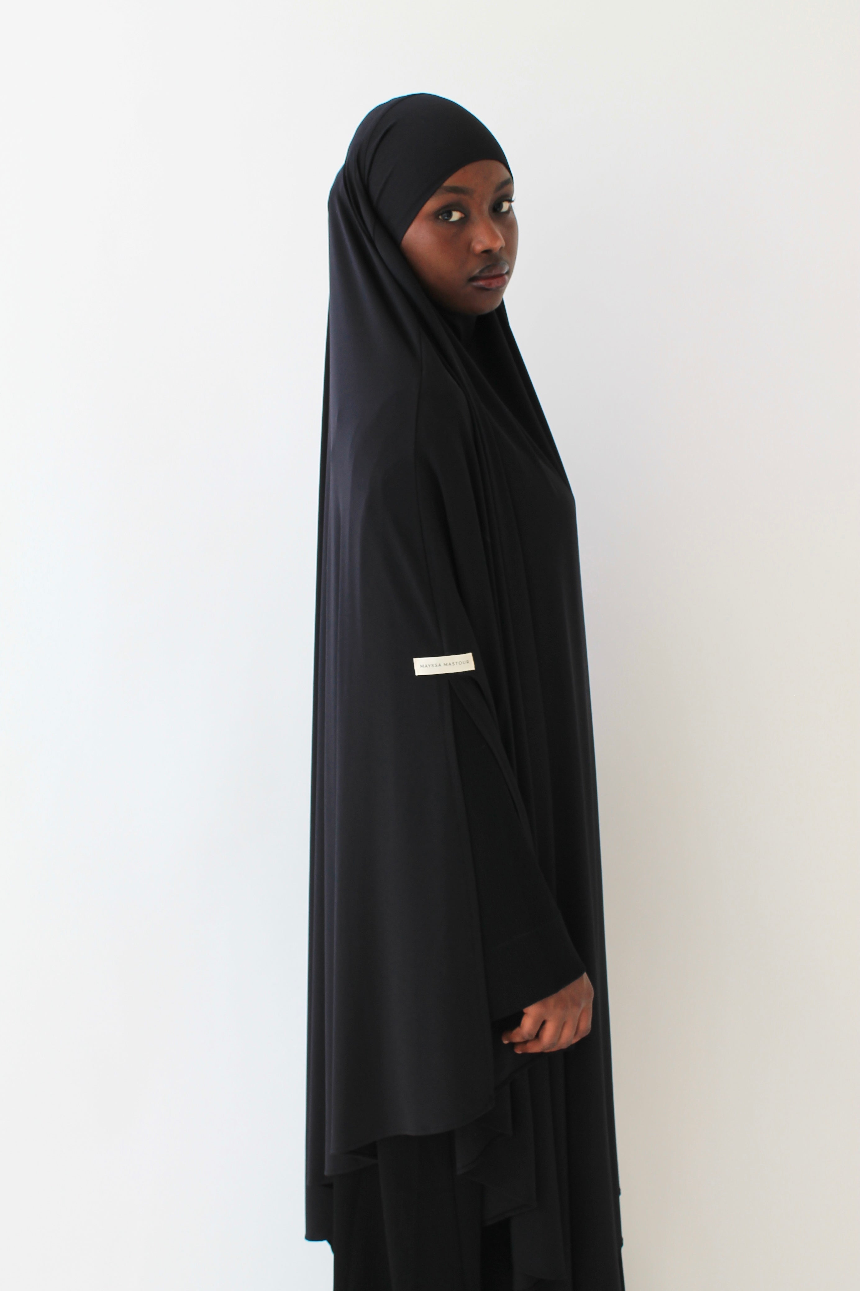 KHIMAR JERSEY PREMIUM À FENTES LONG Mayssa Mastour
