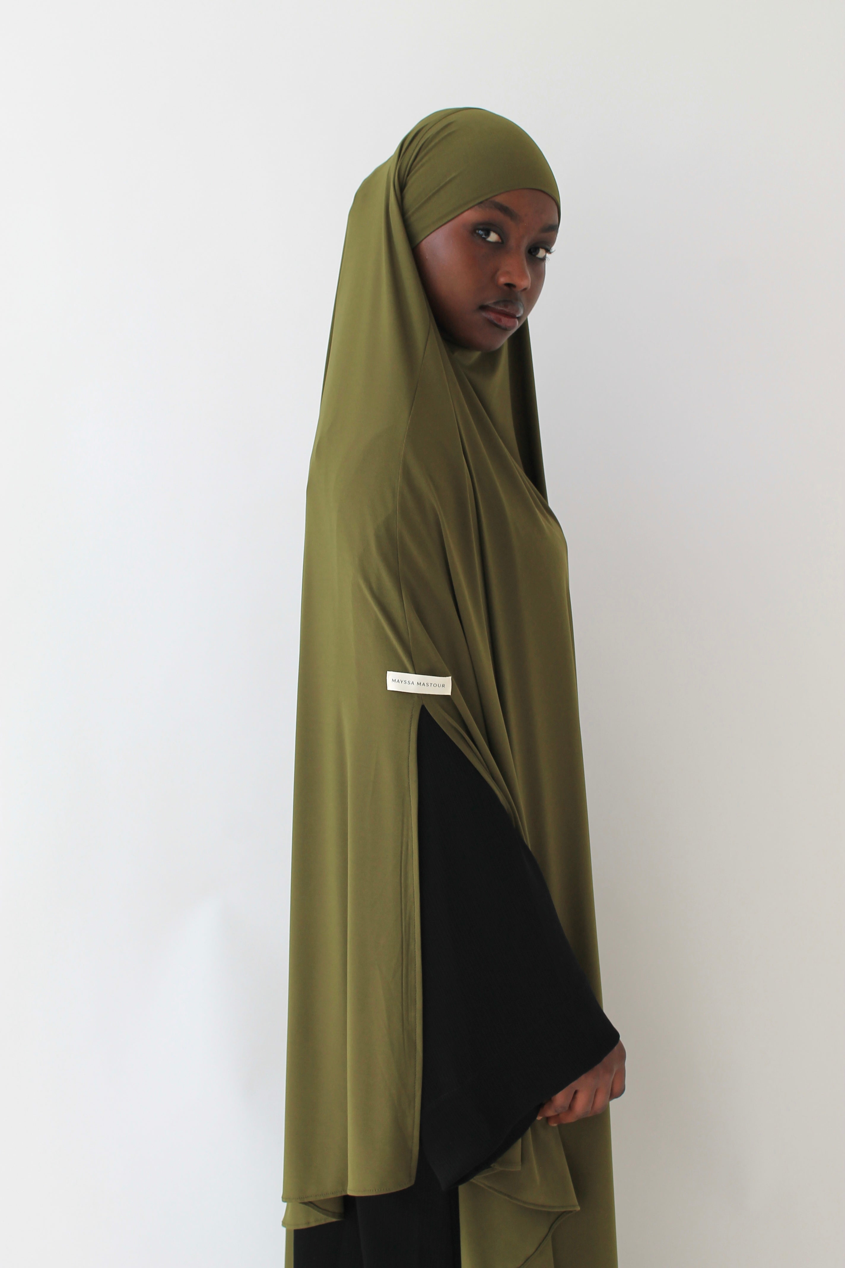 KHIMAR JERSEY PREMIUM À FENTES LONG Mayssa Mastour