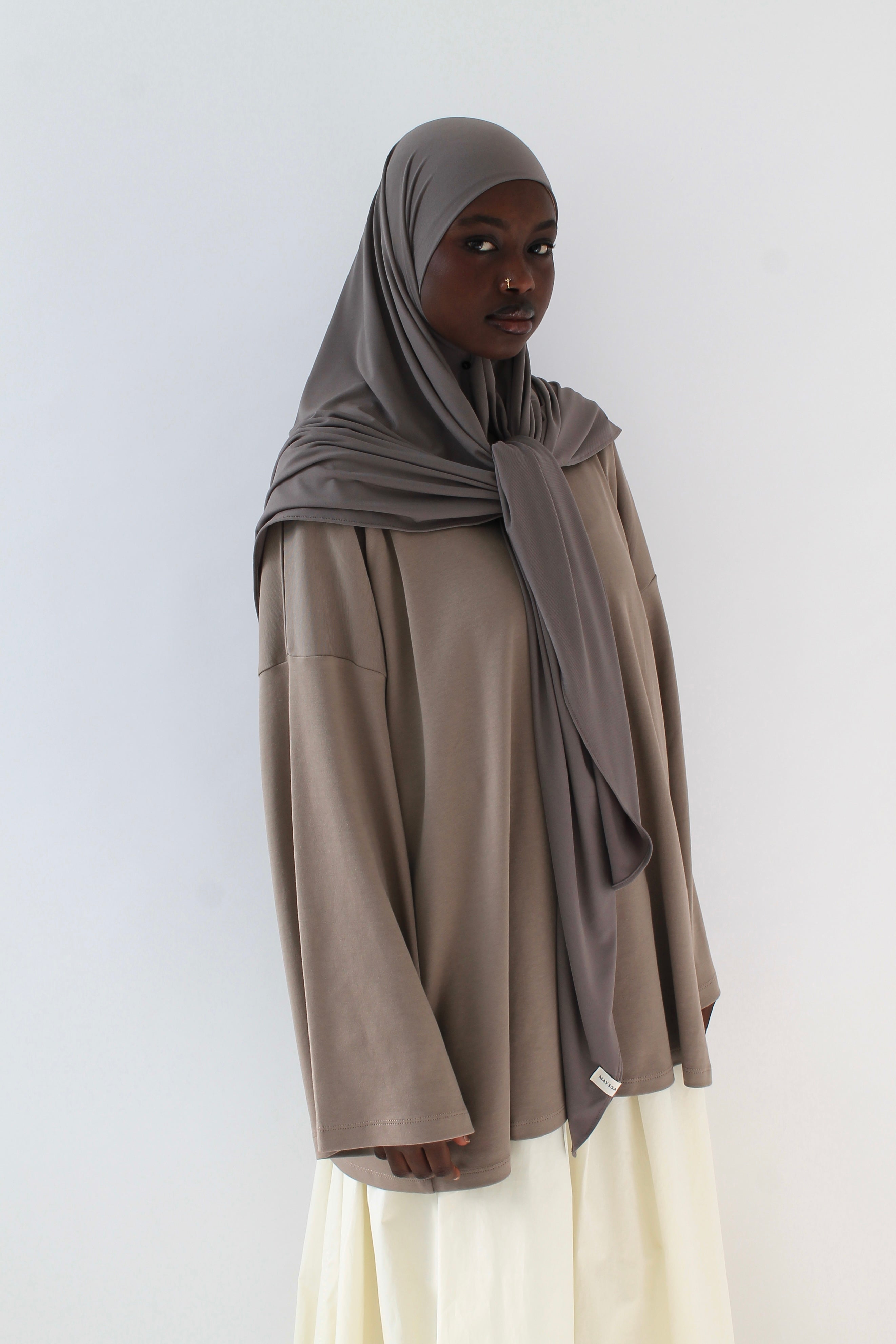 HIJAB CARRÉ JERSEY PREMIUM Mayssa Mastour