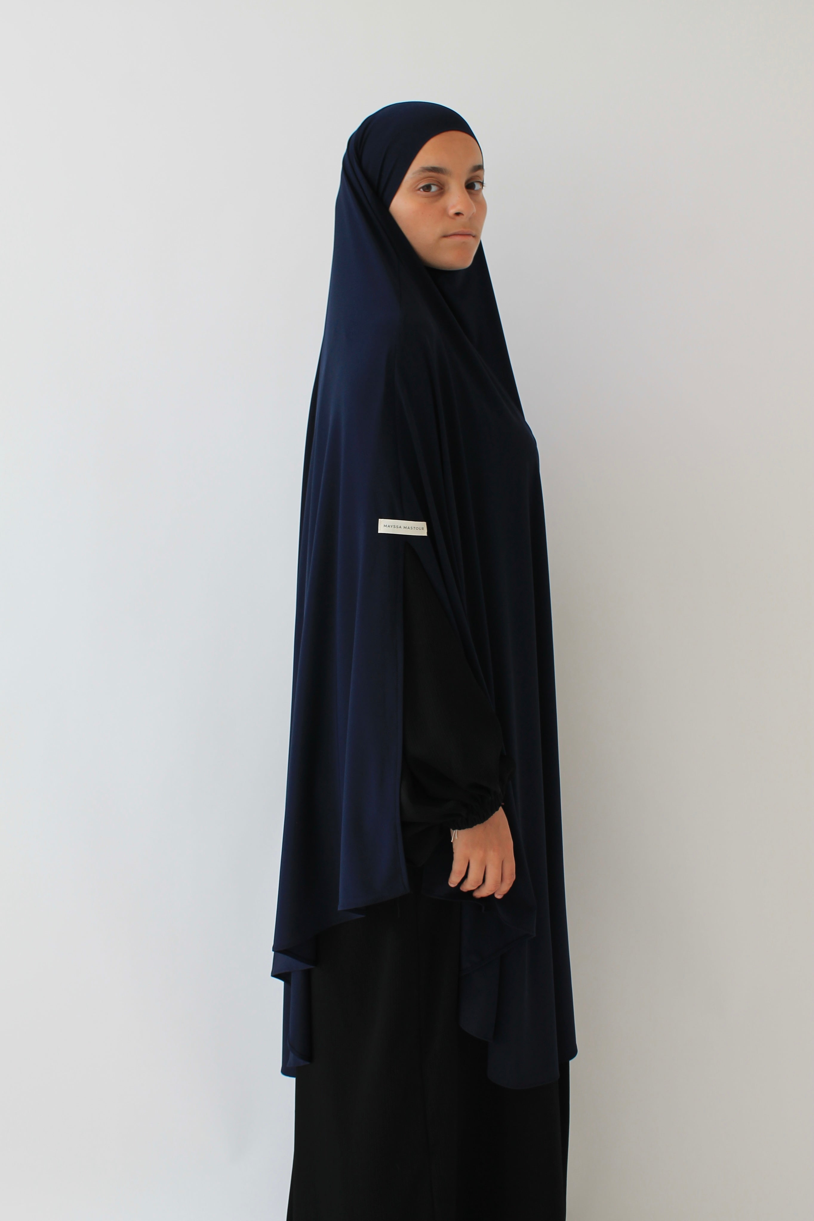 KHIMAR JERSEY PREMIUM À FENTES LONG Mayssa Mastour
