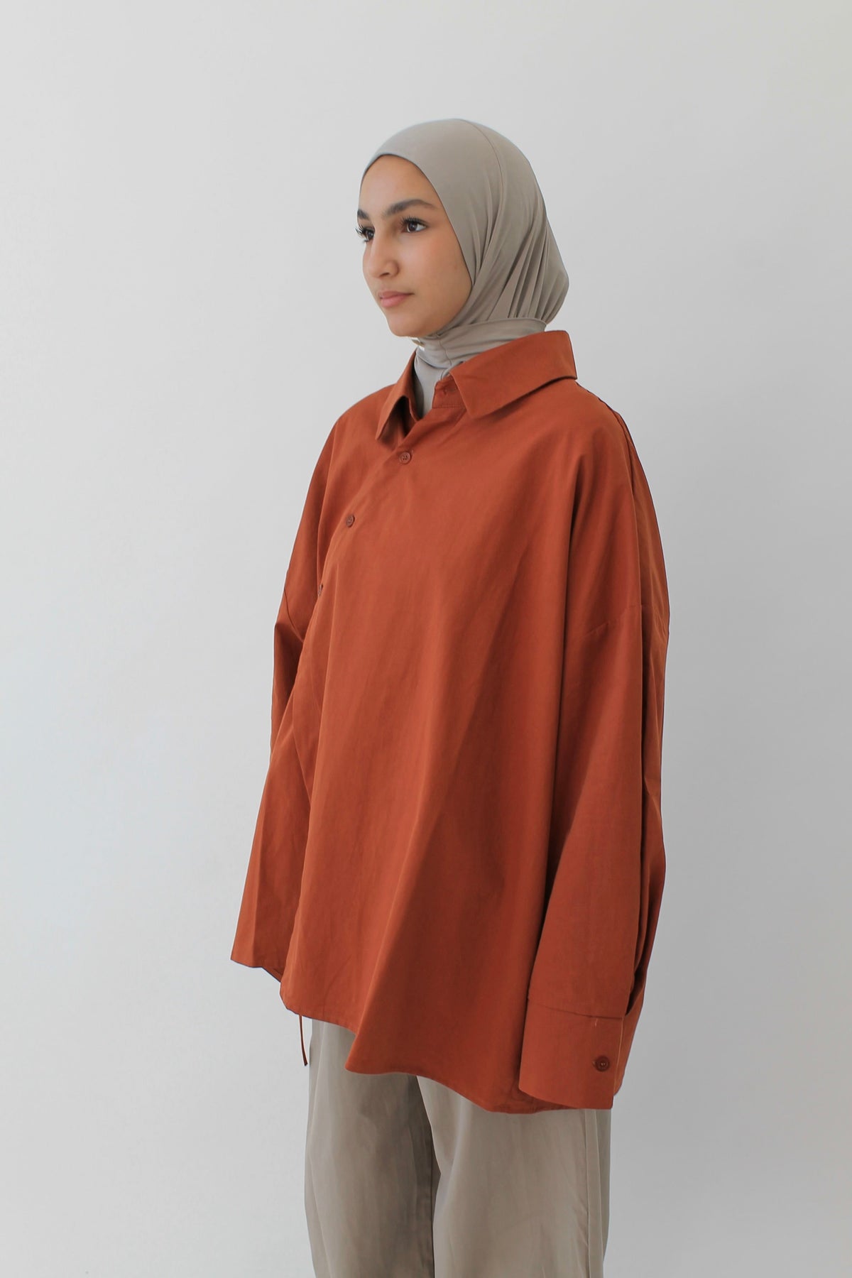 CHEMISE SIGNATURE TERRACOTTA Mayssa Mastour