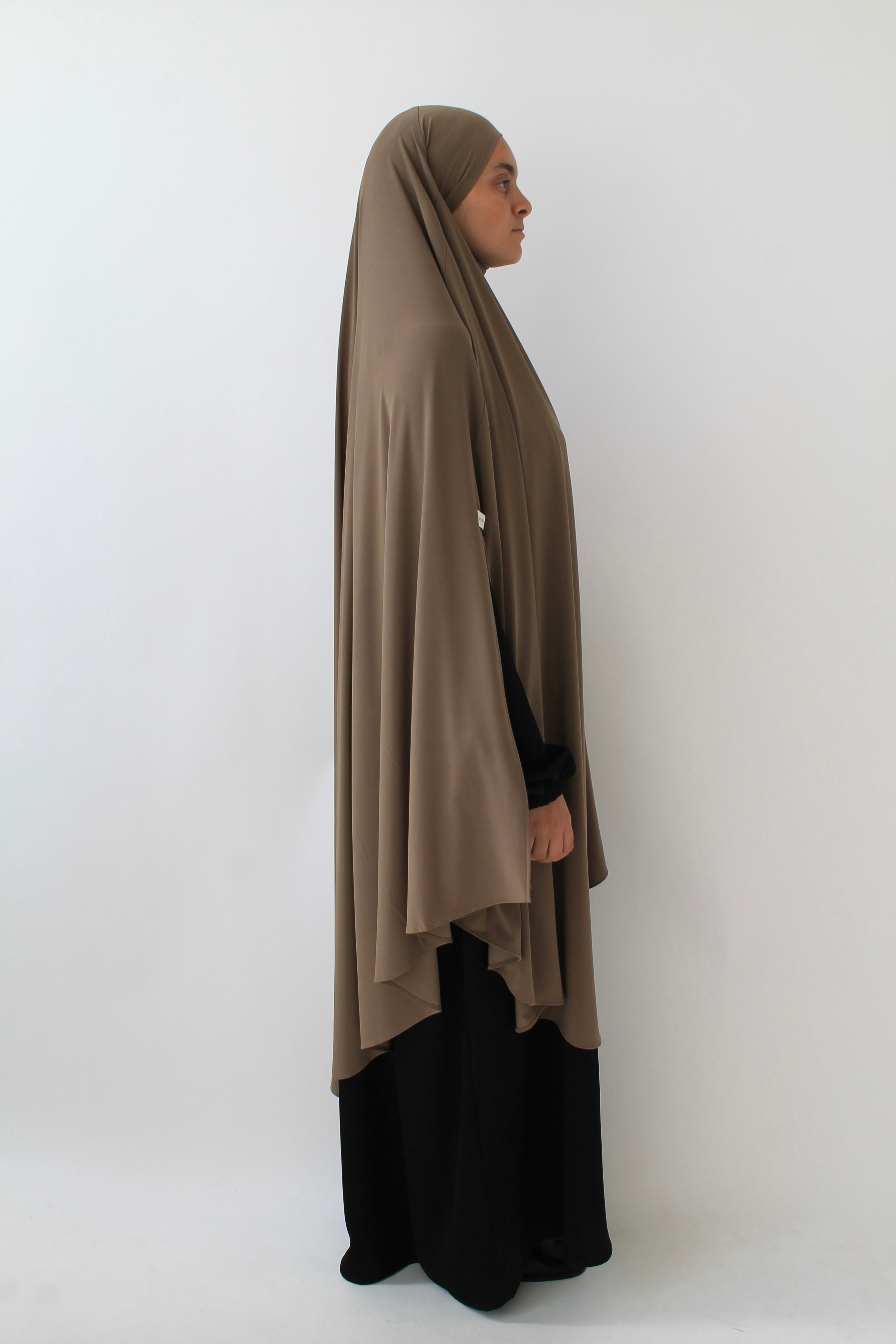 KHIMAR JERSEY PREMIUM À FENTES LONG Mayssa Mastour